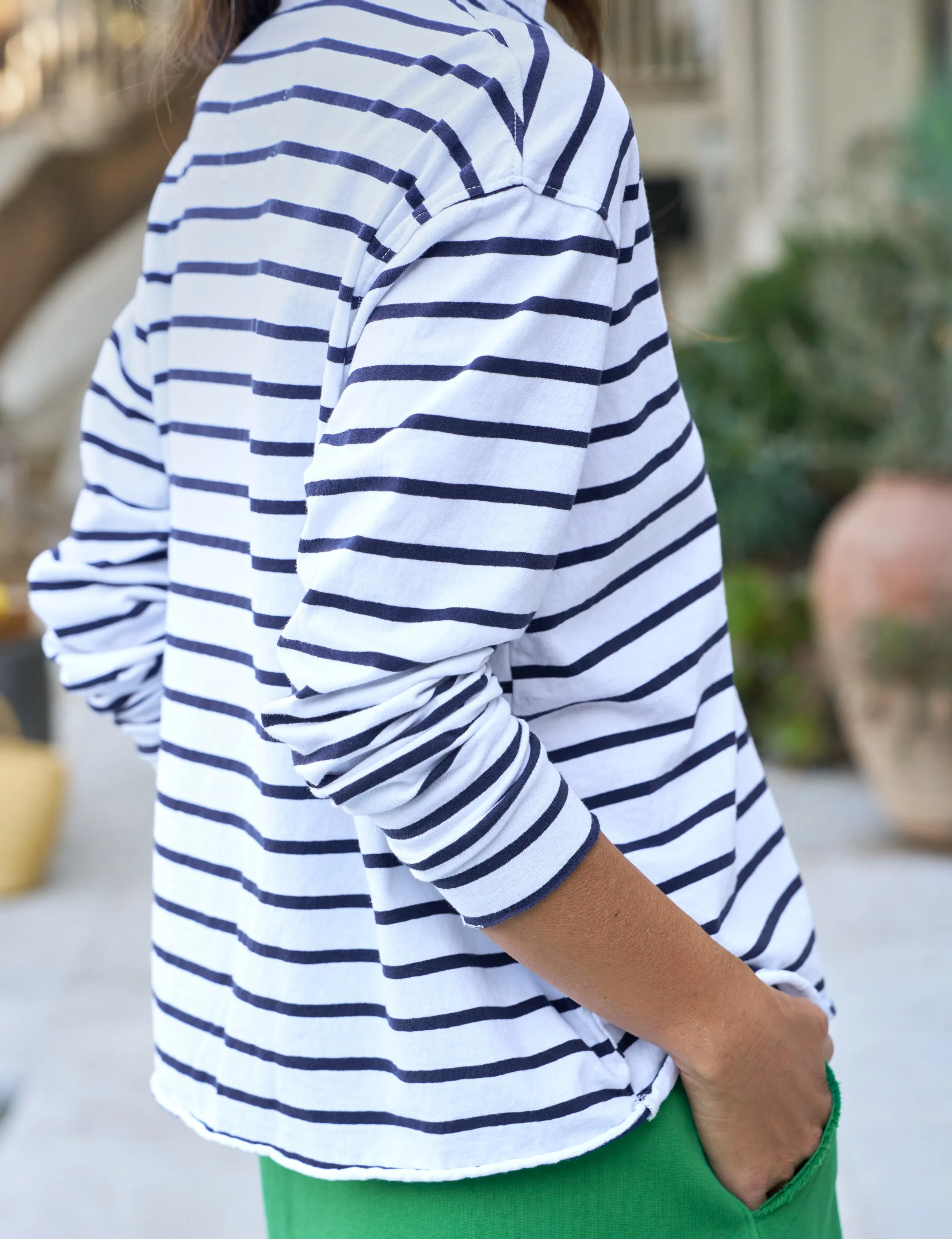 PATRICK Wide Navy French Stripe, Heritage Jersey sold by Frank & Eileen product image thumbnail 3
