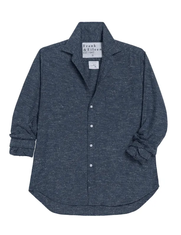EILEEN Textured Navy, Textured Flannel sold by Frank & Eileen
