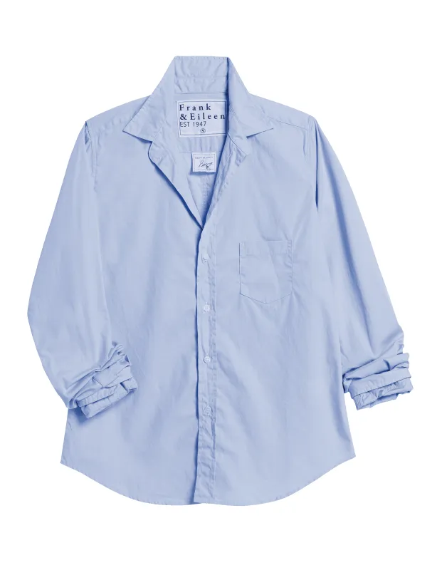 BARRY Solid Blue, Italian Cotton made by Frank & Eileen