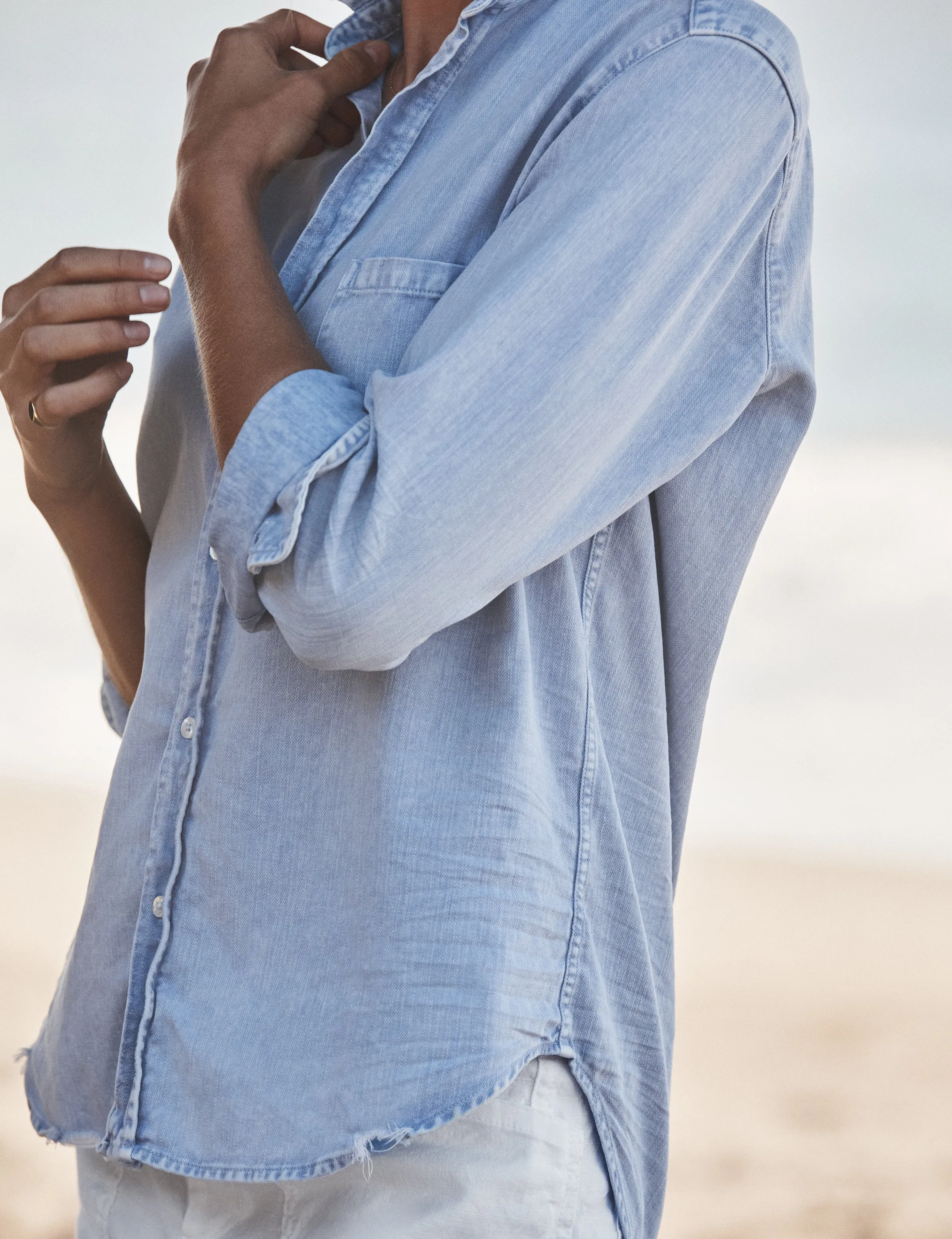 EILEEN Pool Water Blue, Famous Denim sold by Frank & Eileen product image thumbnail 3