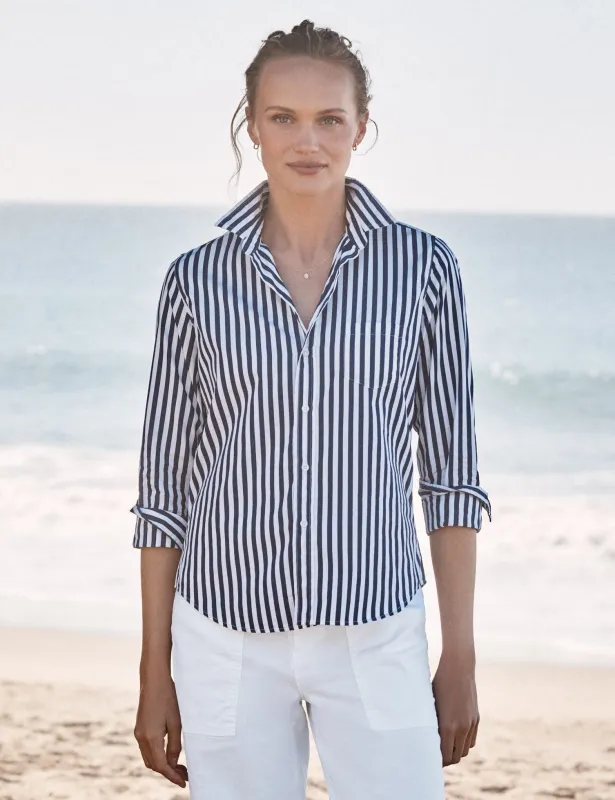 BARRY Navy and White Stripe, Superluxe made by Frank & Eileen