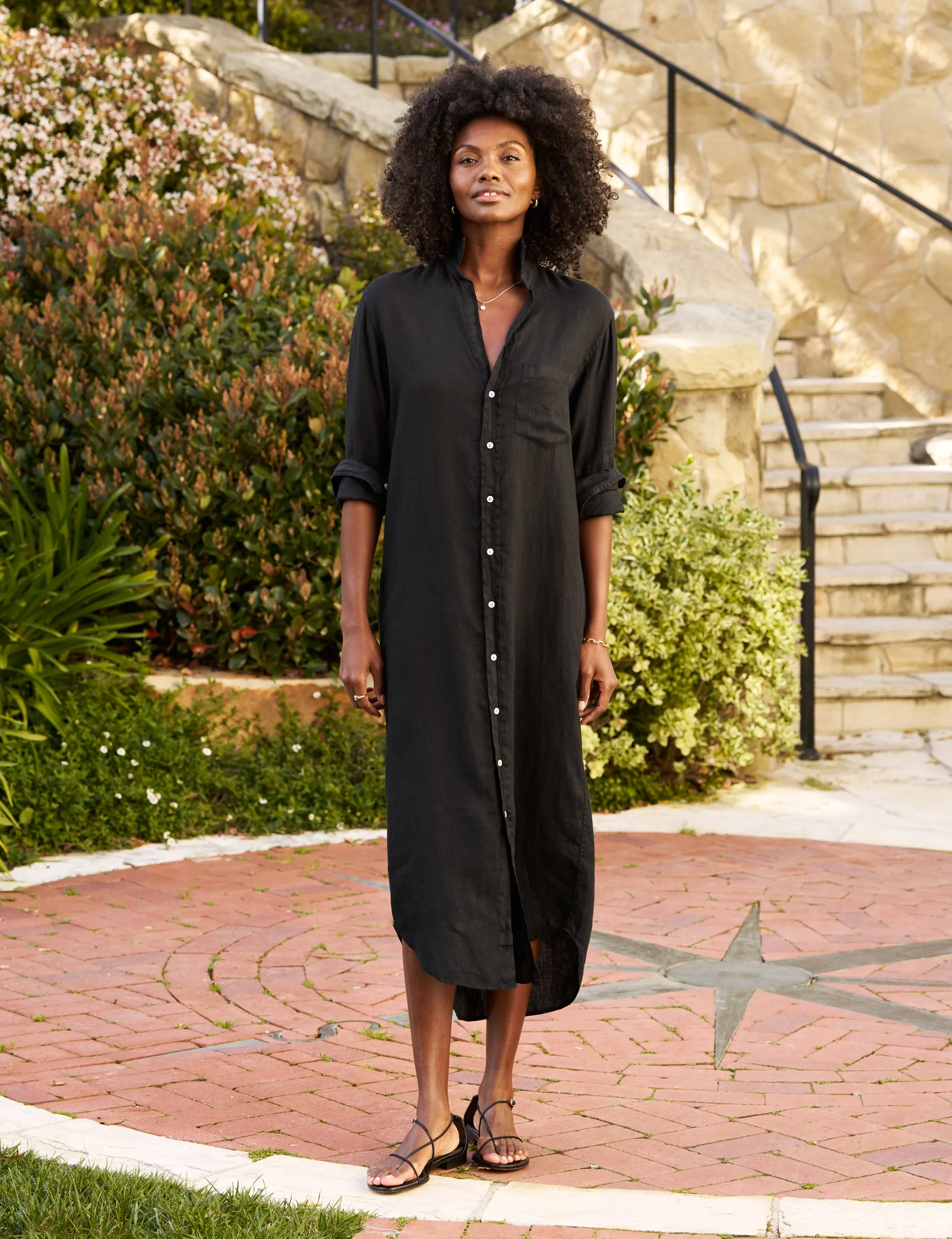 RORY Black, Washed Linen sold by Frank & Eileen
