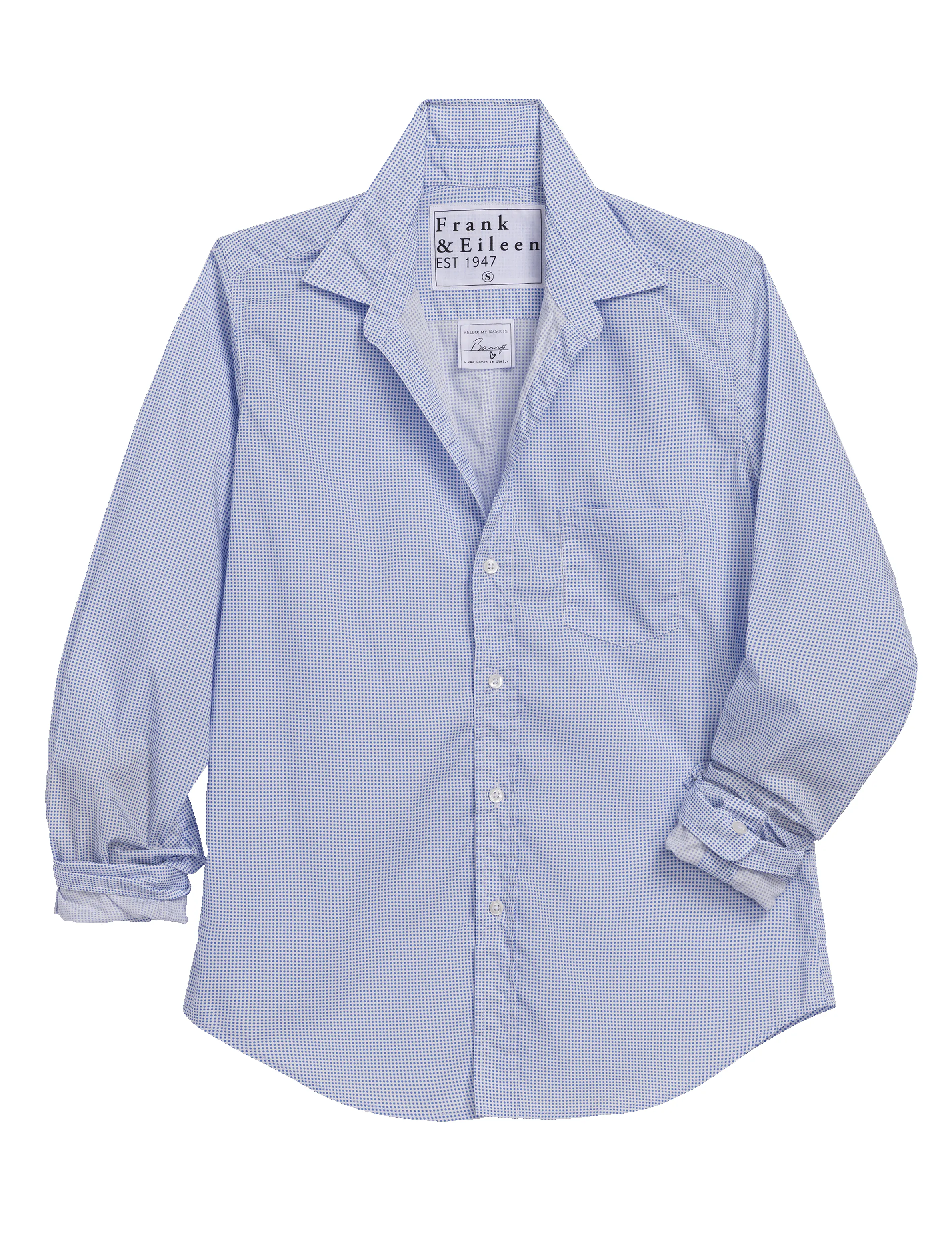 BARRY Small Blue Dots, Italian Superluxe sold by Frank & Eileen