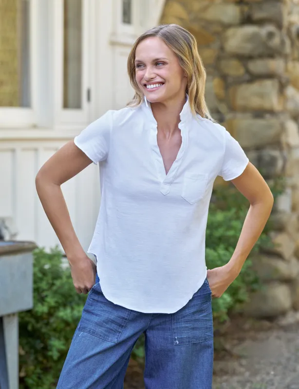 CHARLOTTE White, Vintage Jersey made by Frank & Eileen