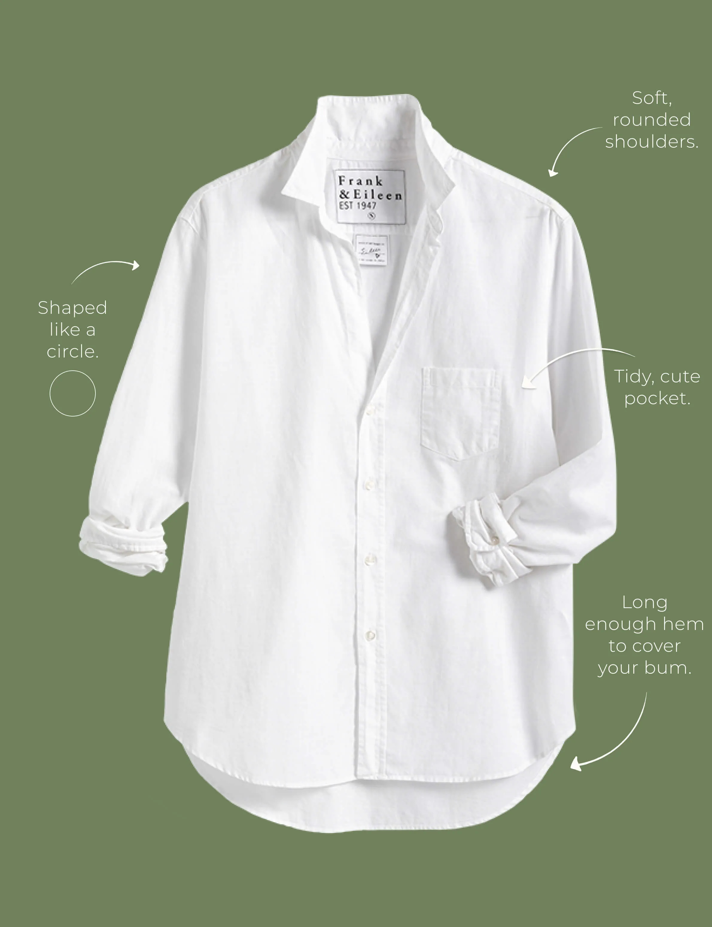 EILEEN White, Italian Casual Cotton sold by Frank & Eileen product image thumbnail 4