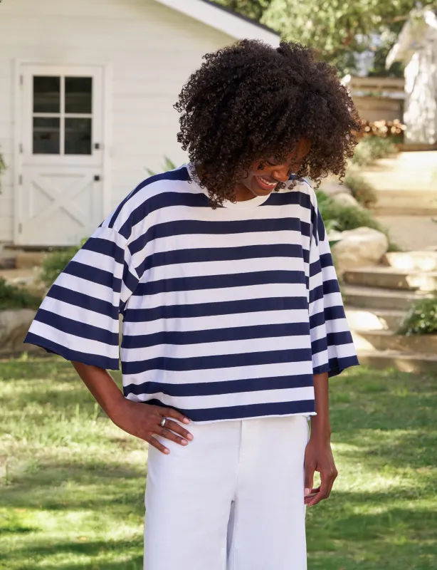 PRESLEY Nautical Rugby Stripe, Vintage Jersey made by Frank & Eileen