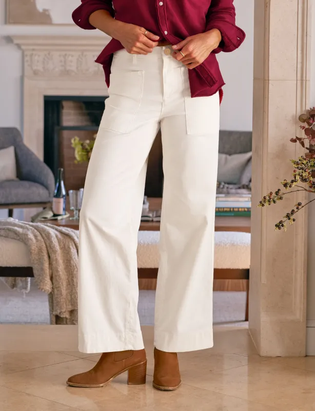 LIMERICK 31" Chalk, Italian Peached Twill made by Frank & Eileen