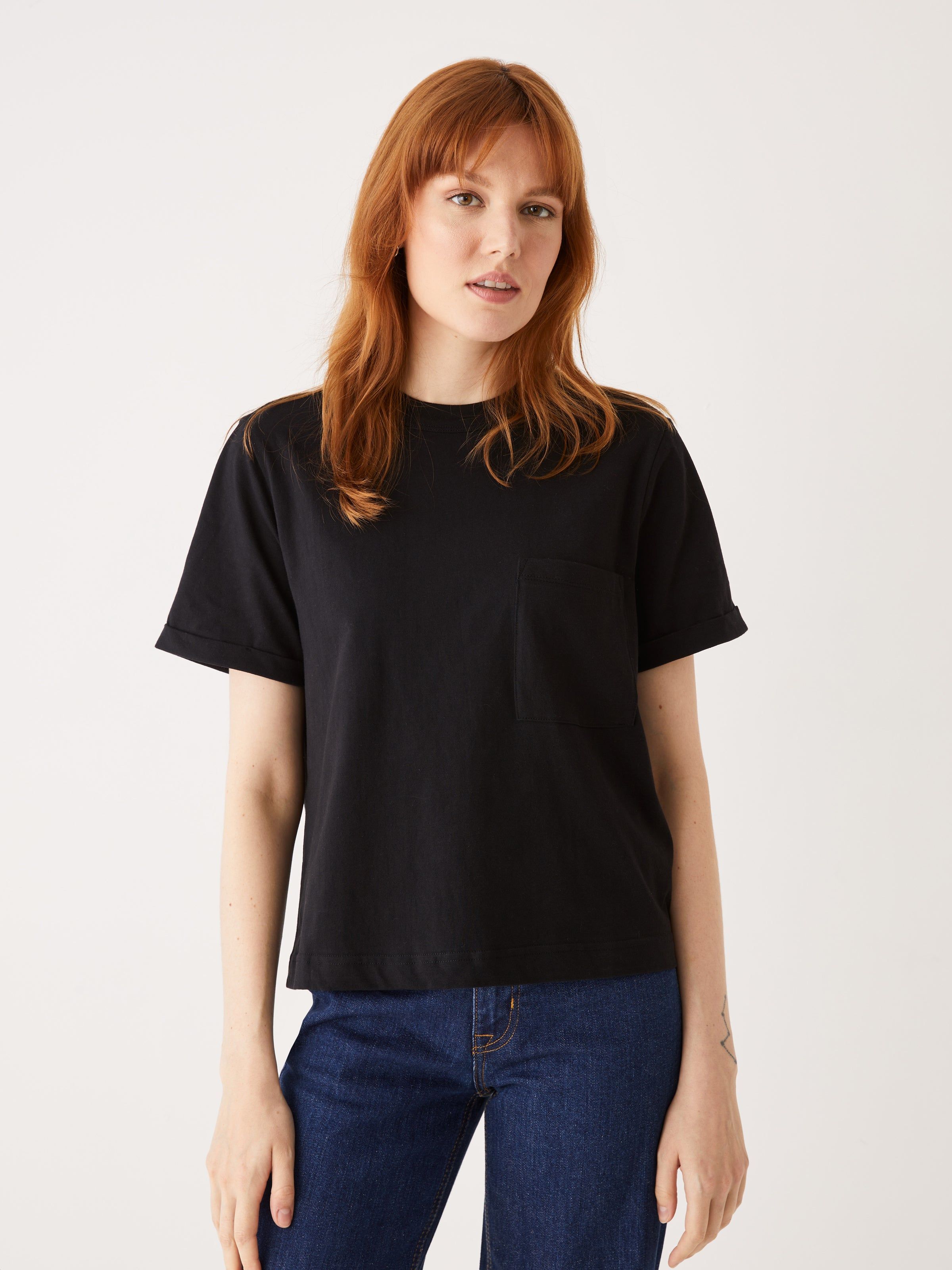 The Smooth T-Shirt in Black sold by Frank & Oak