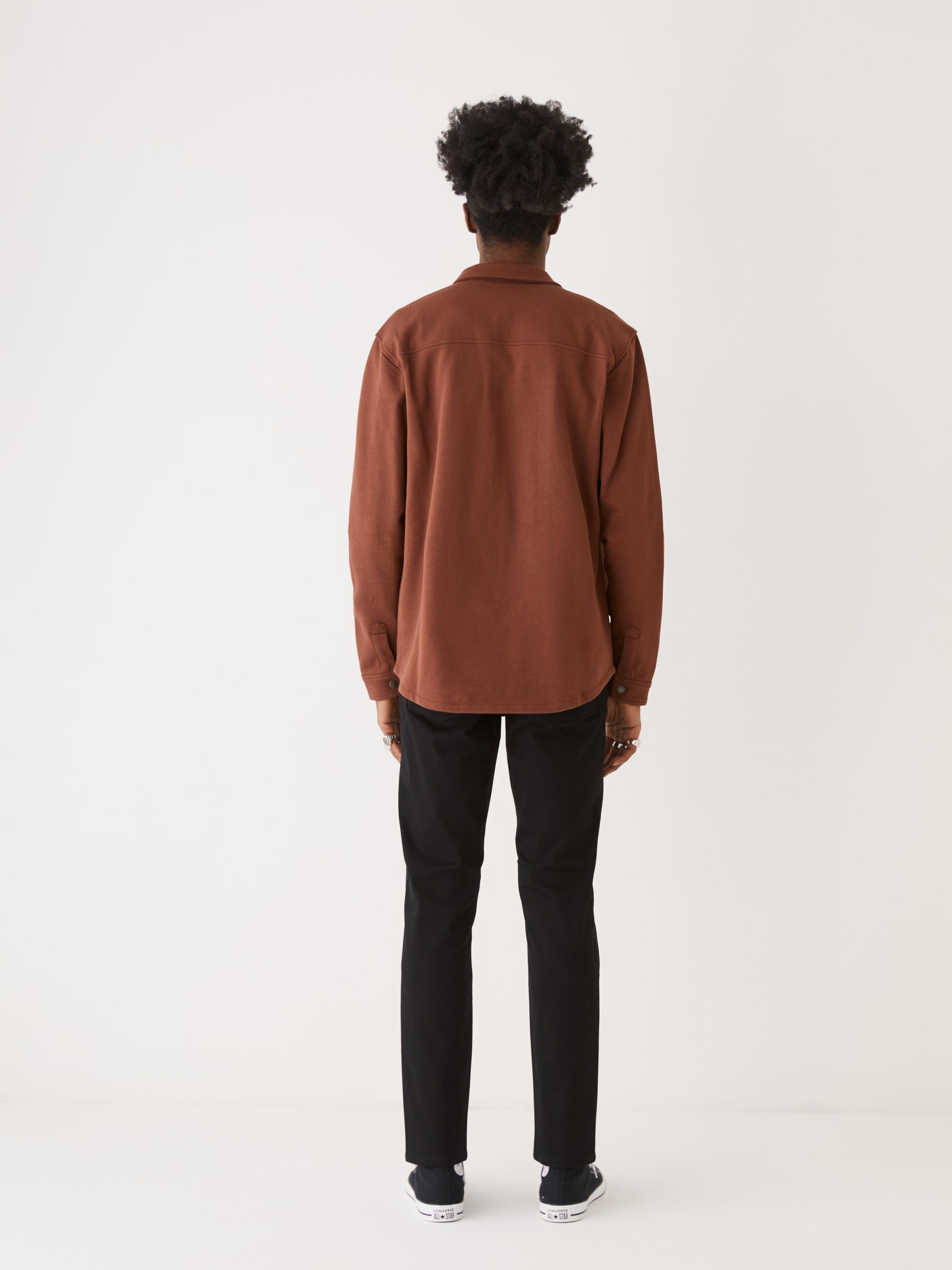 The French Terry Overshirt in Cappuccino sold by Frank & Oak product image thumbnail 5