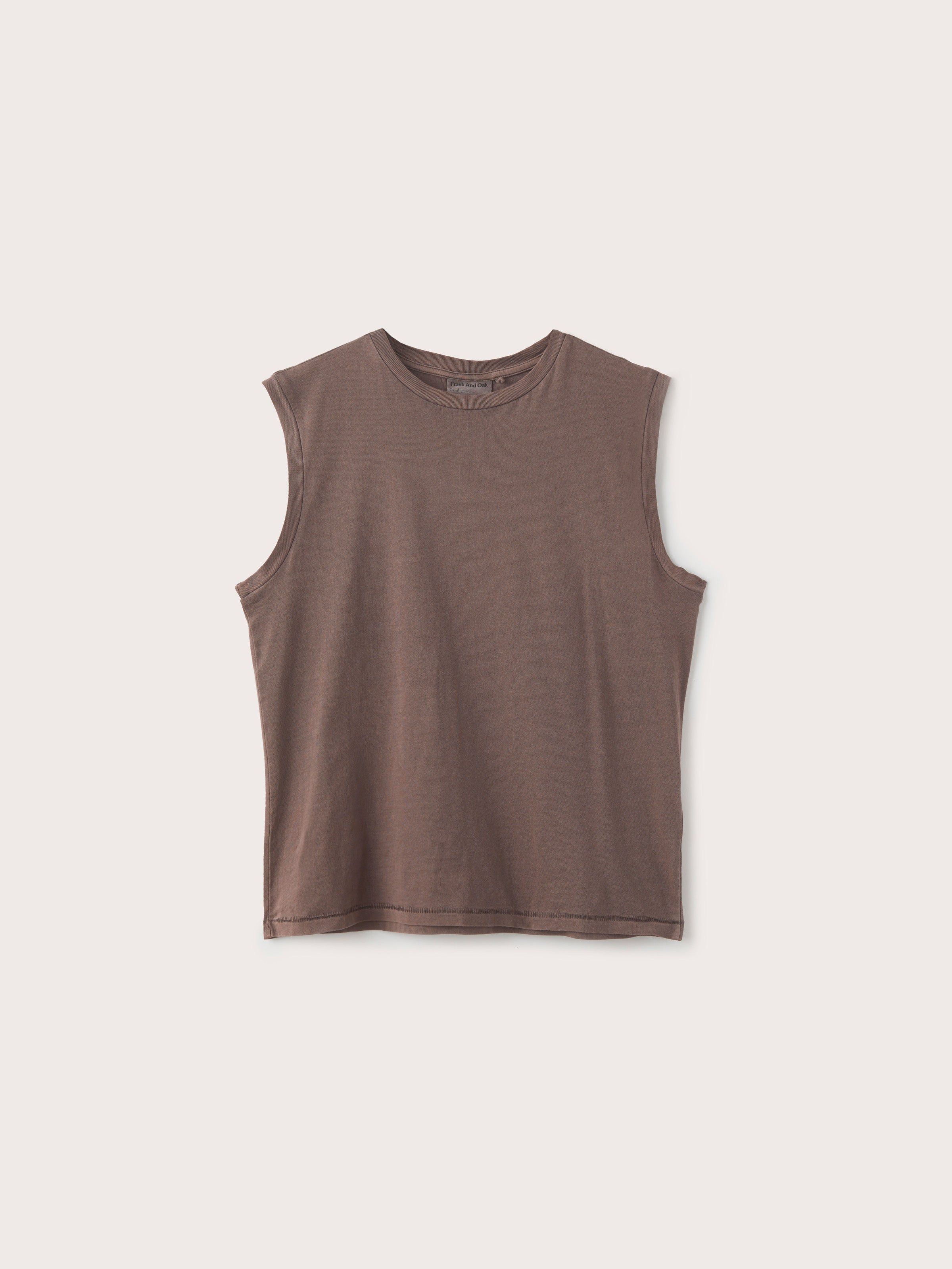 The Essential Tank Top in Dark Brown sold by Frank & Oak product image thumbnail 6