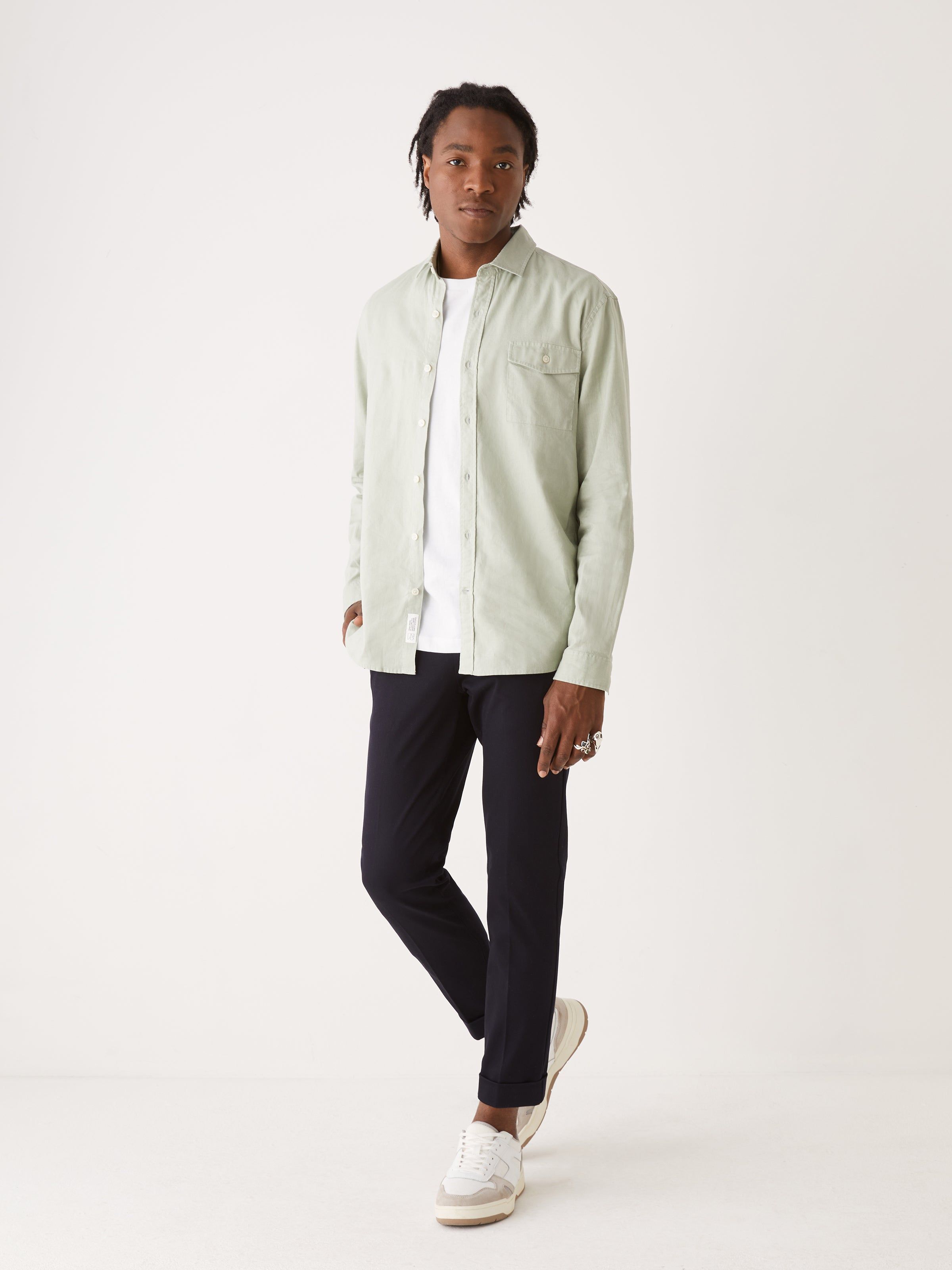 The Hemp Shirt in Green sold by Frank & Oak product image thumbnail 2