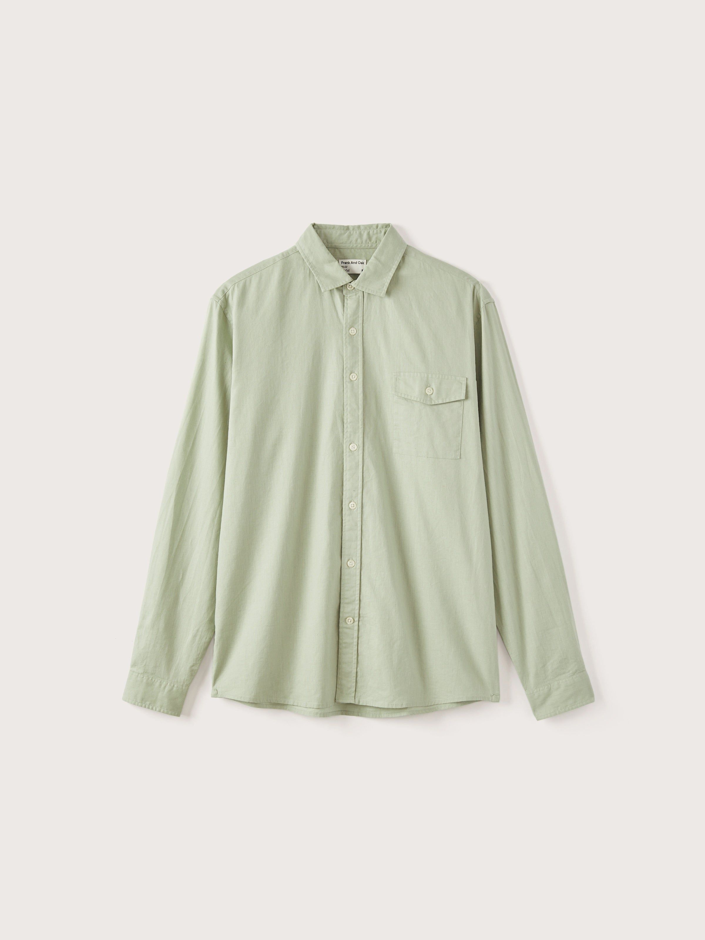 The Hemp Shirt in Green sold by Frank & Oak product image thumbnail 7