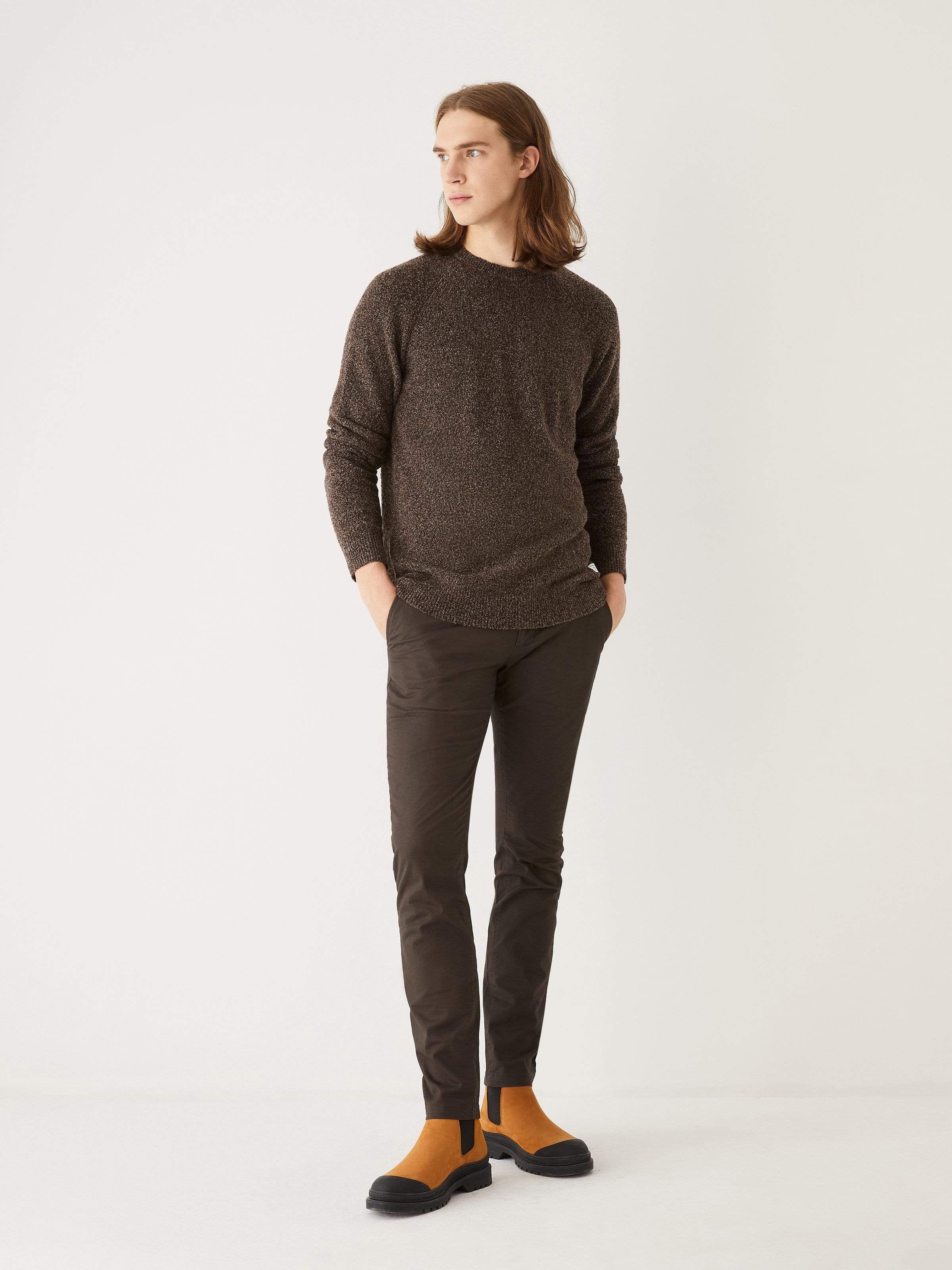 The Boucle Knit Sweater in Walnut sold by Frank & Oak product image thumbnail 4