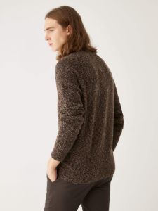 The Boucle Knit Sweater in Walnut sold by Frank & Oak