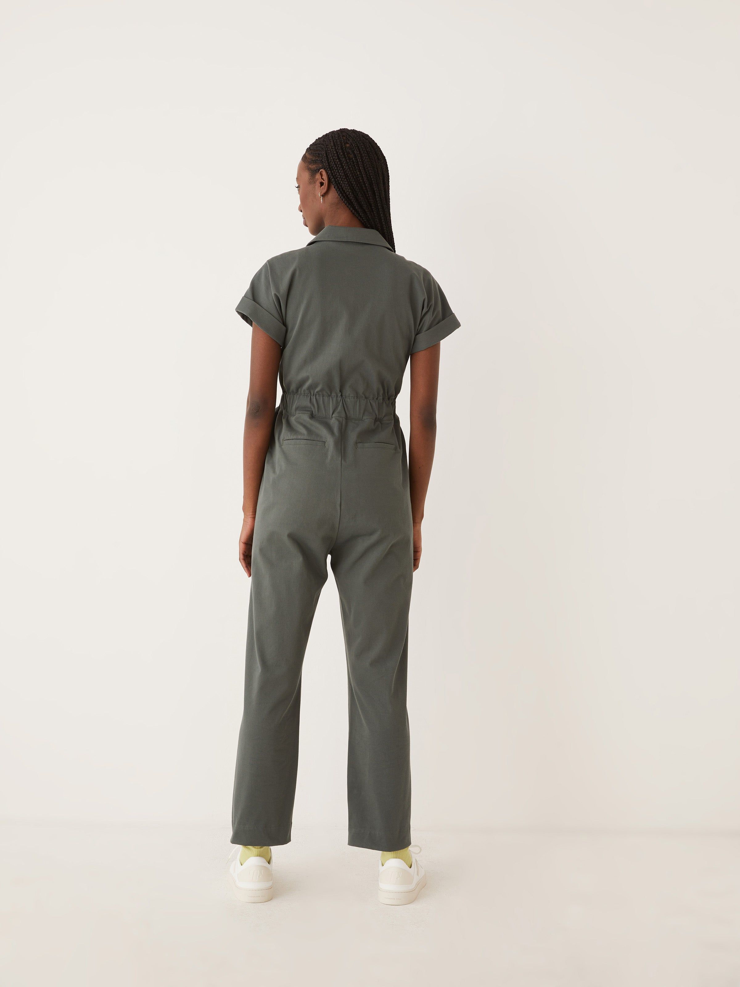 The Flex Commuter Jumpsuit in Smoked Green sold by Frank & Oak product image thumbnail 5