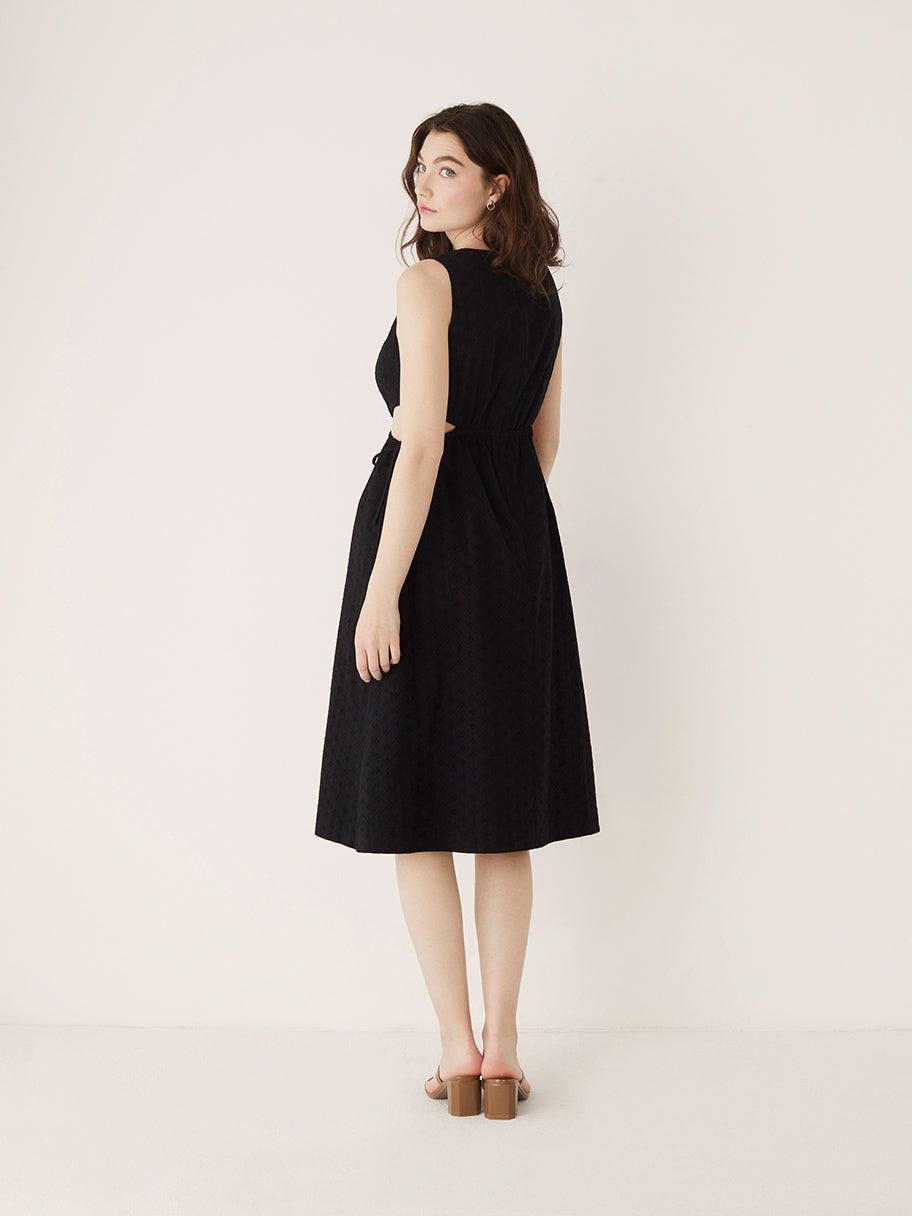 The Eyelet Long Dress in Black sold by Frank & Oak product image thumbnail 3