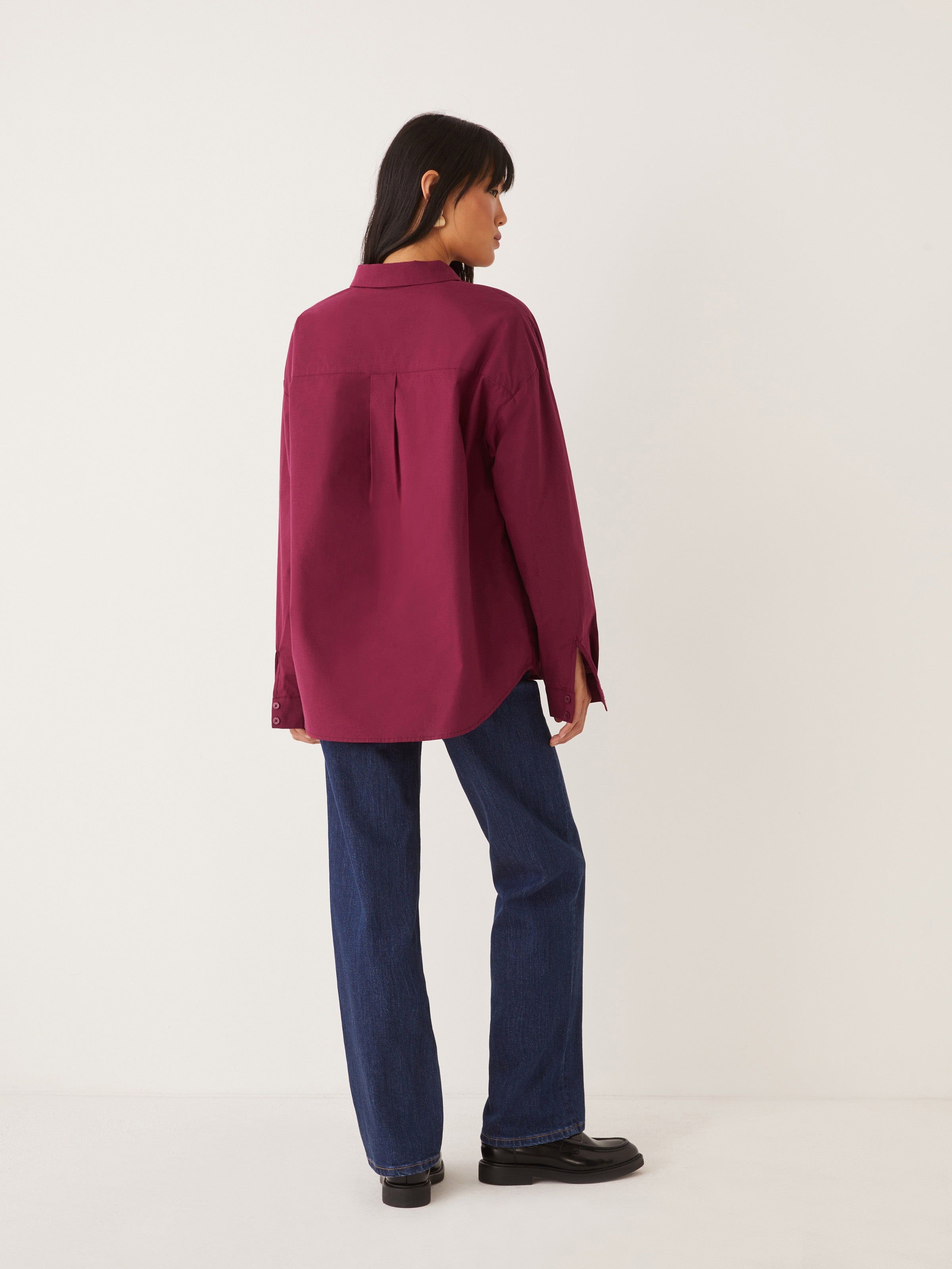 The Kapok Loose Shirt in Cherry sold by Frank & Oak product image thumbnail 4