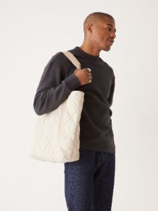 The Skyline Tote Bag in Feather Grey sold by Frank & Oak