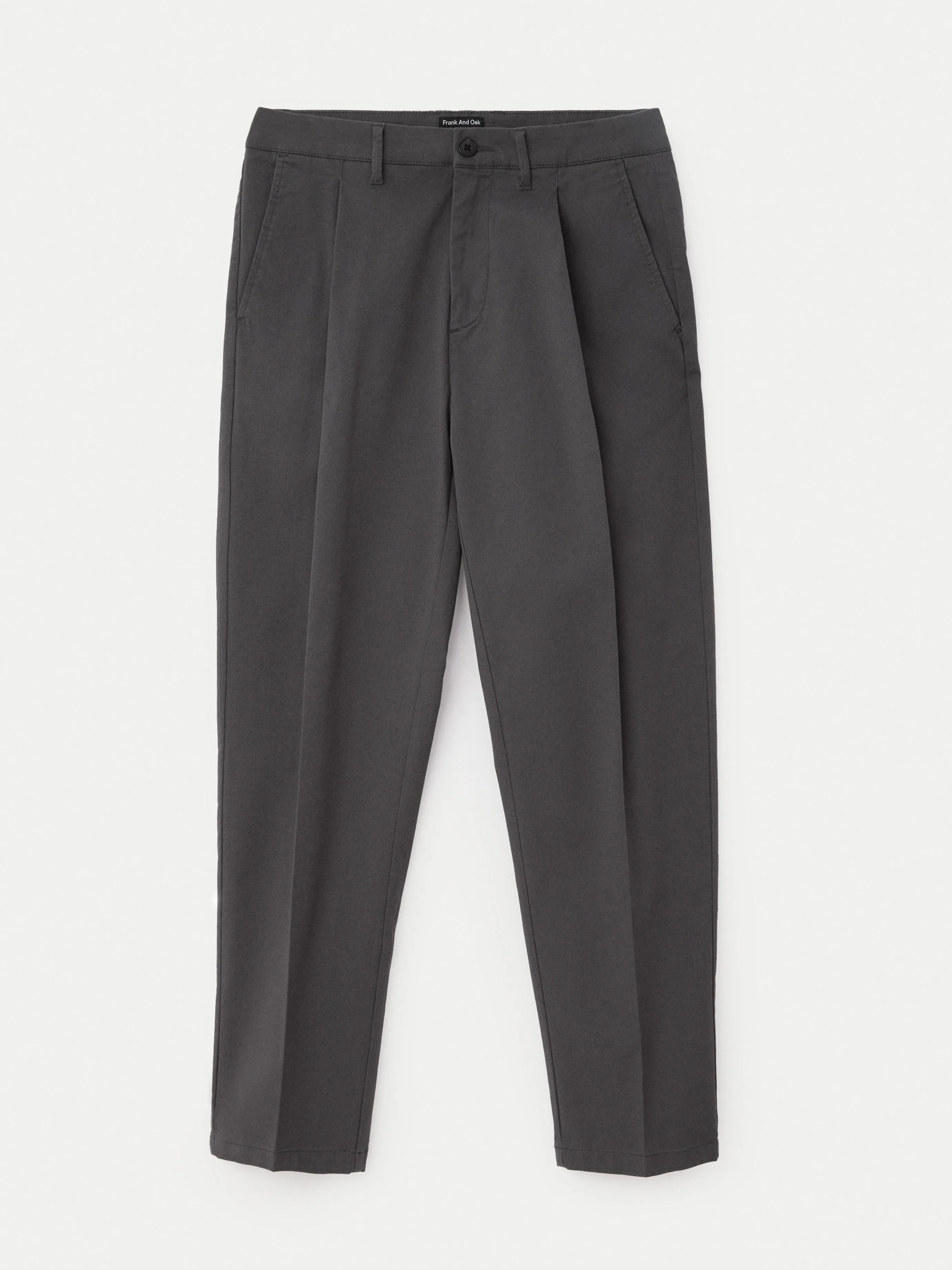 The Jamie Pleated Chino Pant in Iron Grey sold by Frank & Oak product image thumbnail 5