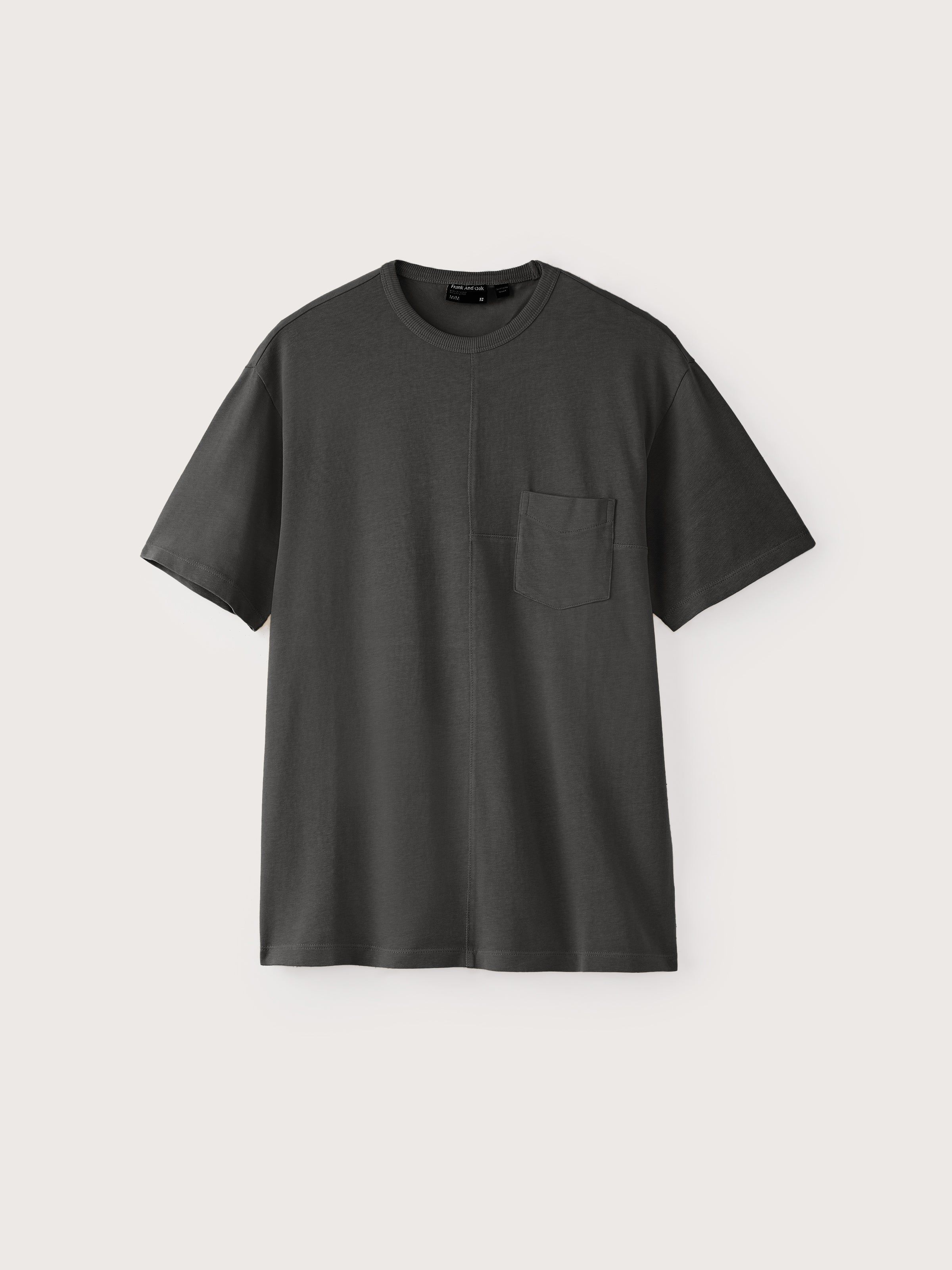 The Washed Relaxed T-Shirt in Dark Grey sold by Frank & Oak product image thumbnail 5