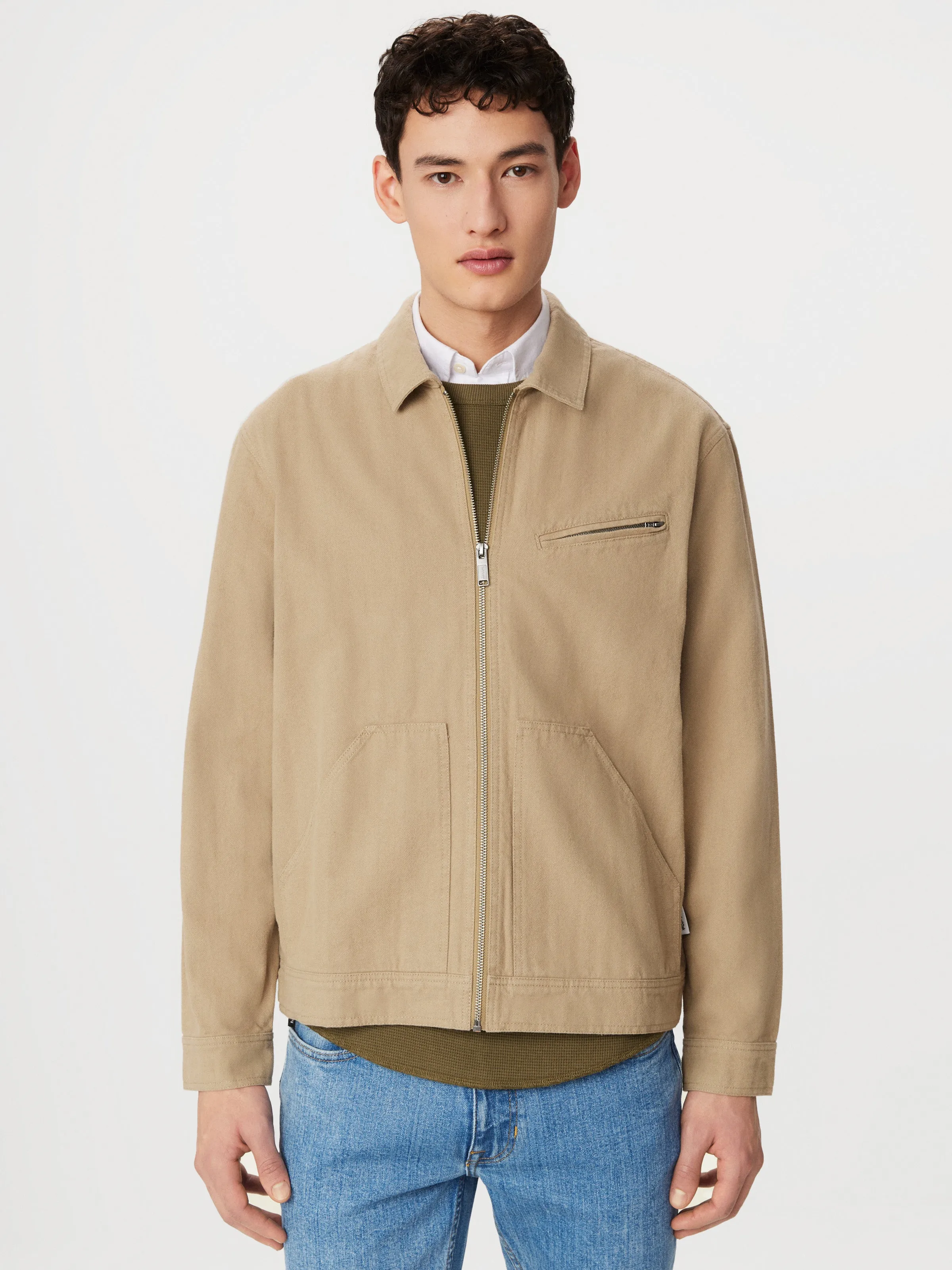 The Worker Jacket in Dune sold by Frank & Oak product image thumbnail 3