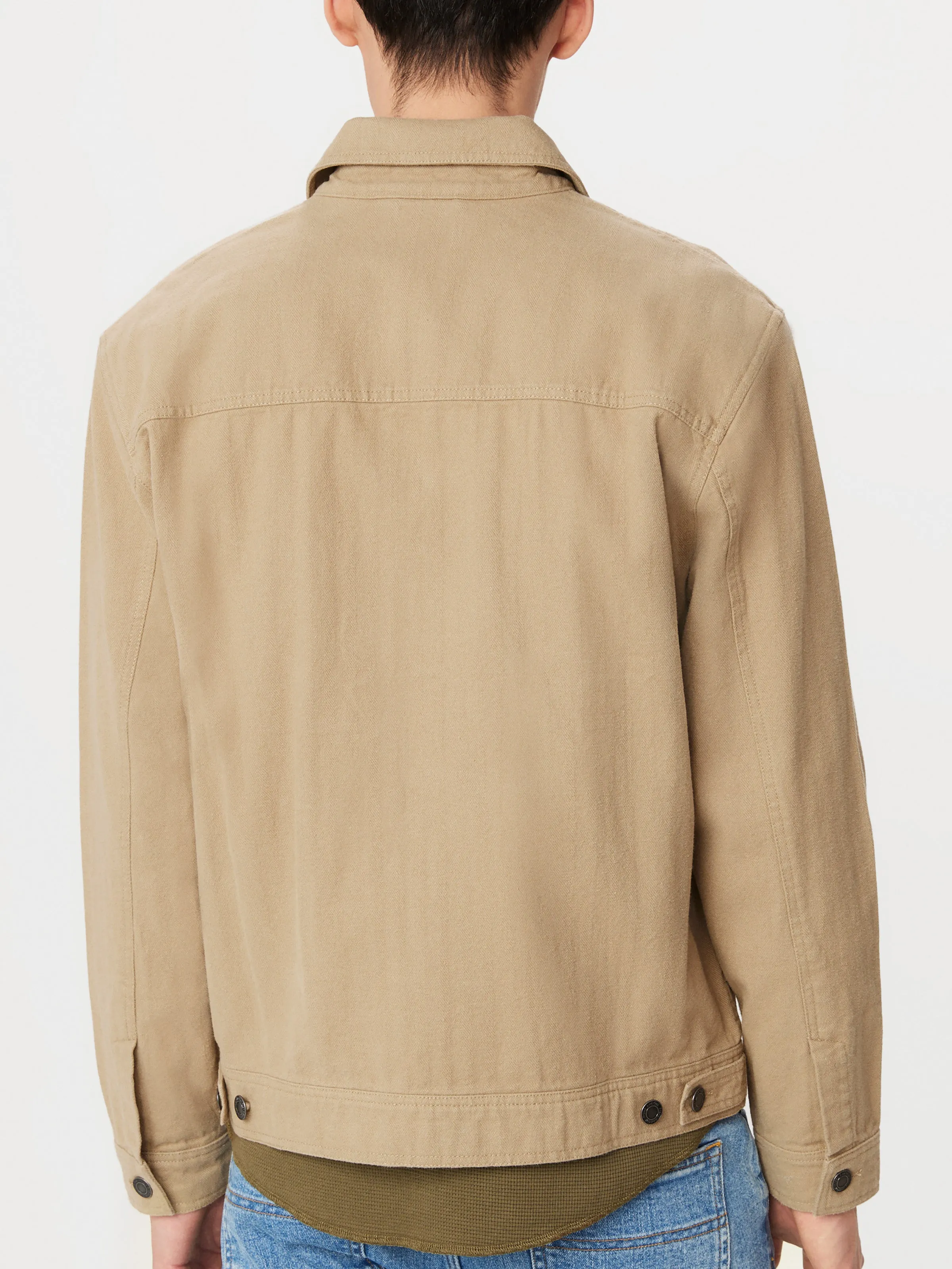 The Worker Jacket in Dune sold by Frank & Oak product image thumbnail 4