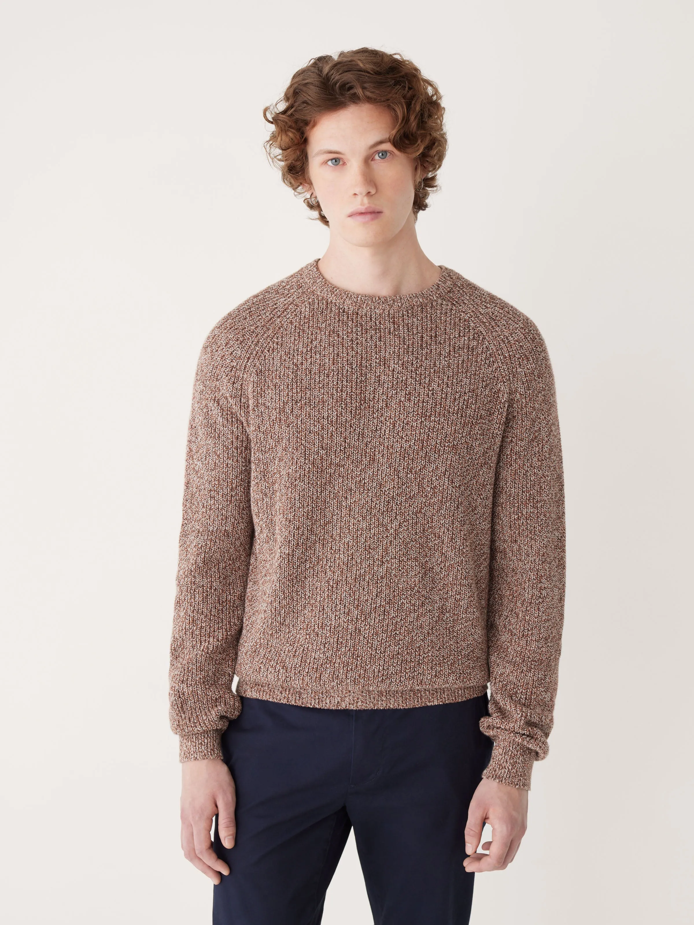 The Crewneck Sweater in Russet sold by Frank & Oak