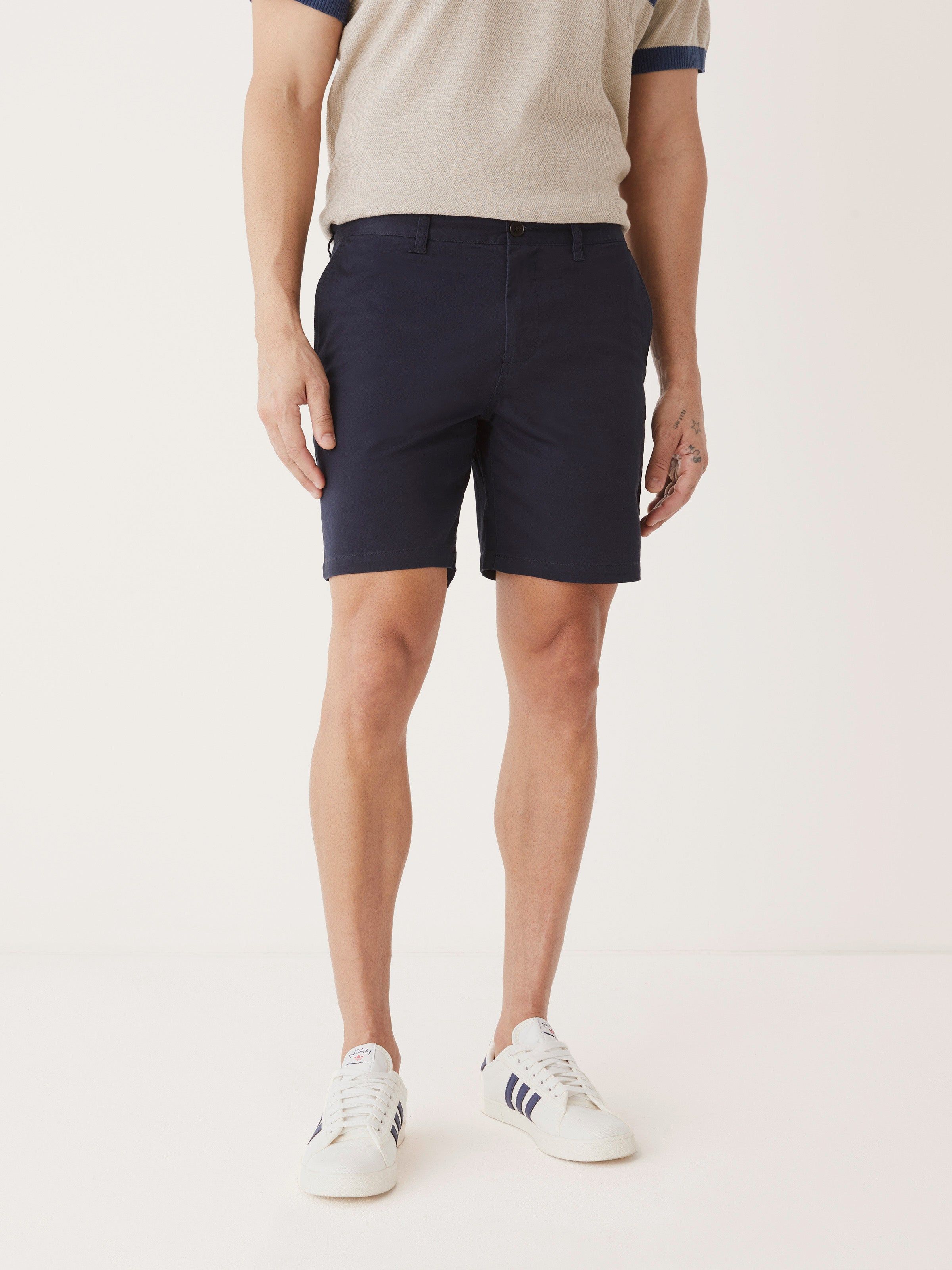 The Brunswick Chino Slim Fit 7in Short in Deep Blue sold by Frank & Oak product image thumbnail 4