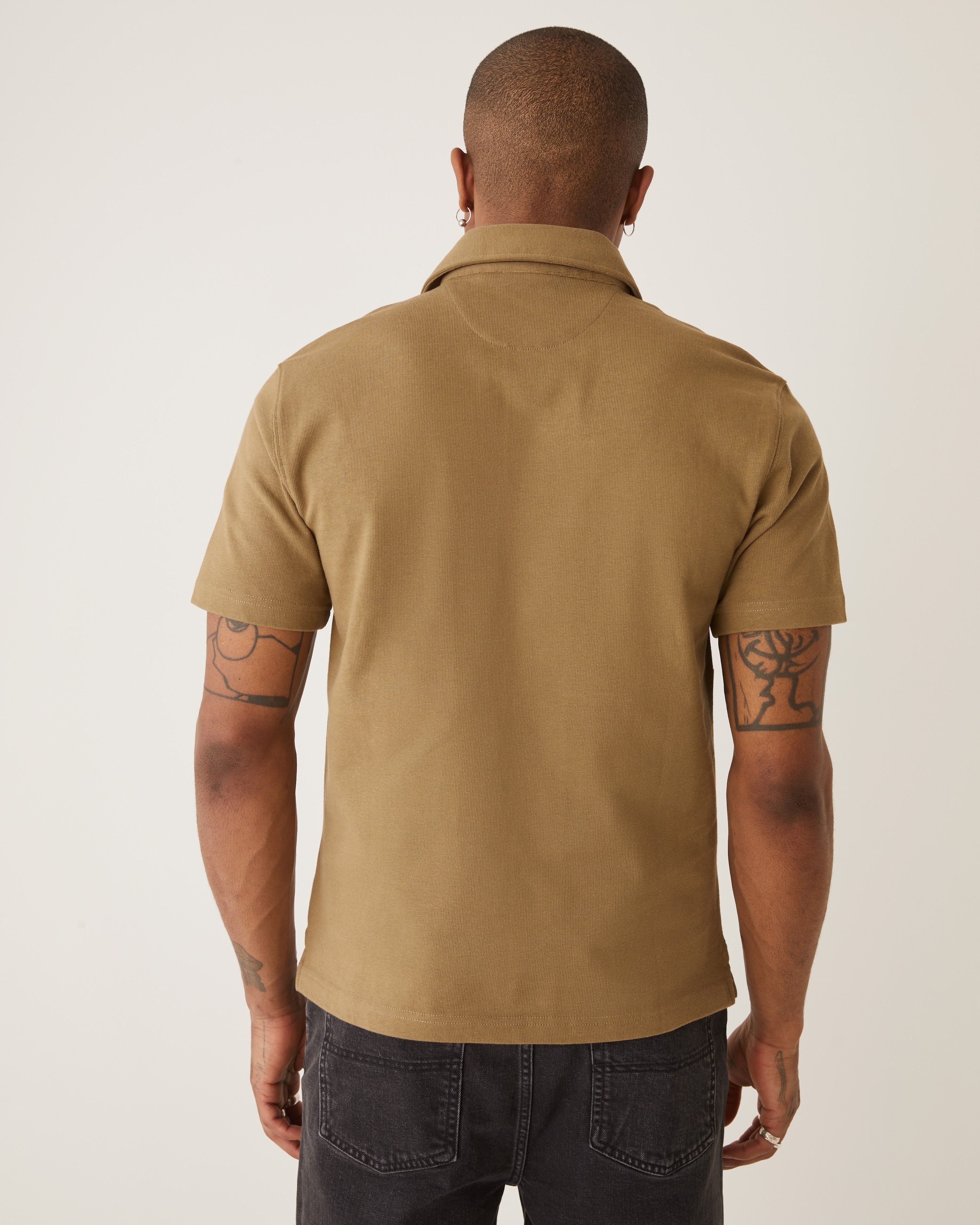 The Rugby Polo in Khaki sold by Frank & Oak product image thumbnail 5