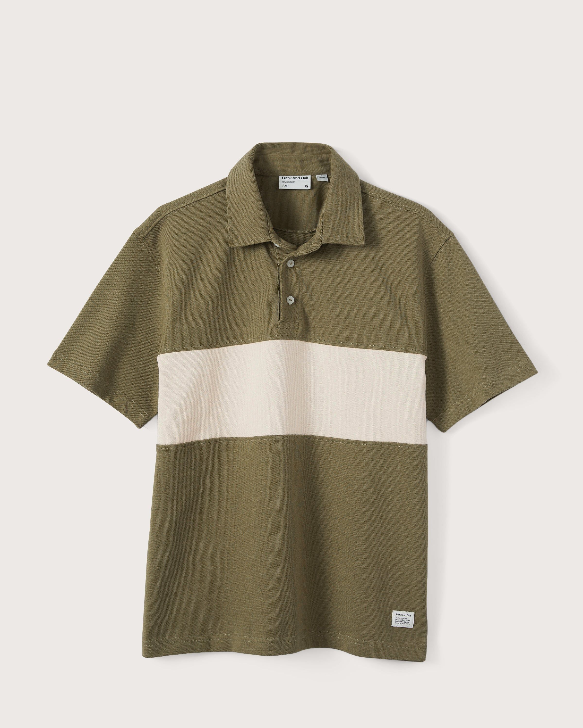 The Rugby Polo in Khaki sold by Frank & Oak product image thumbnail 7