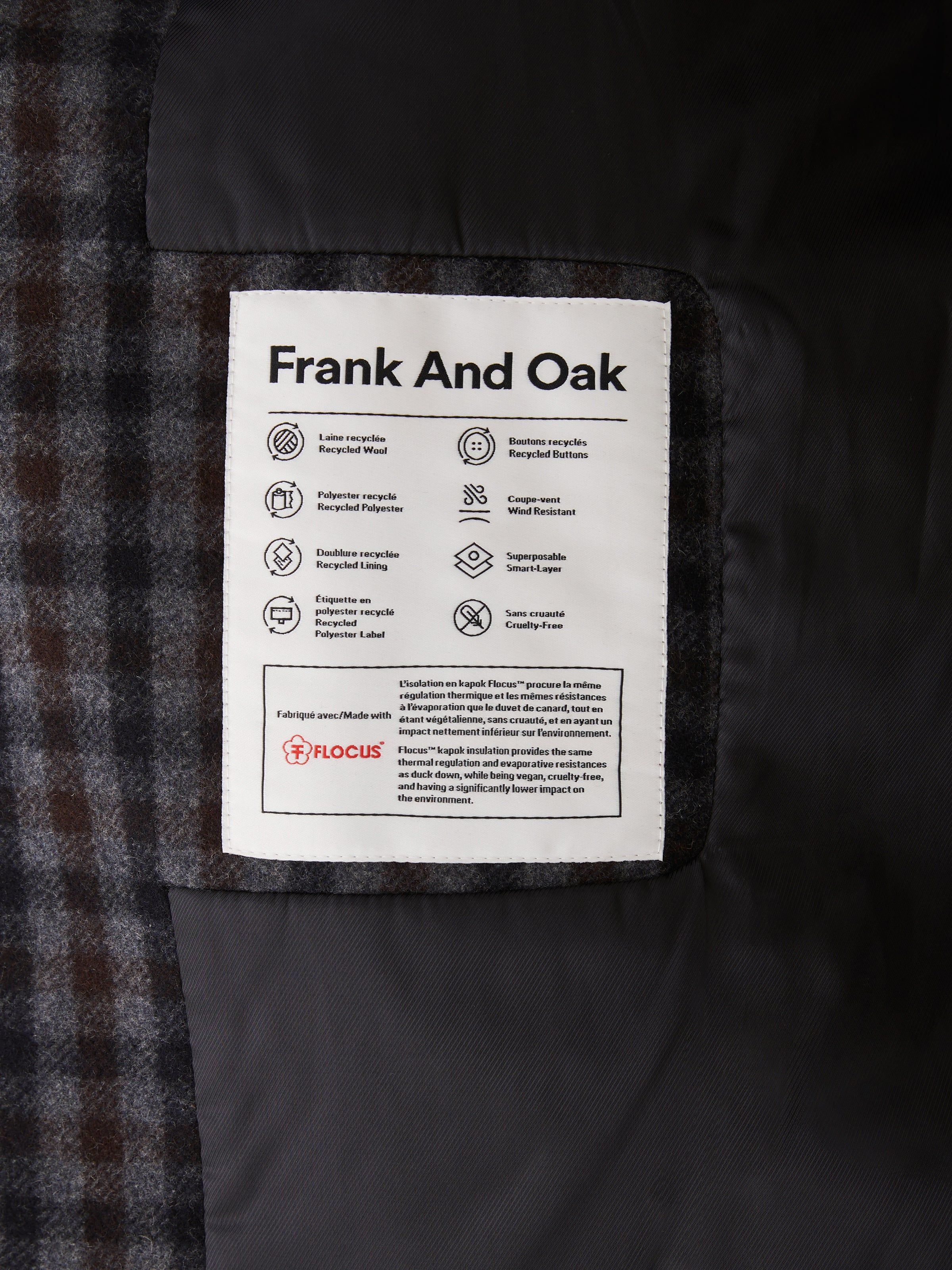 The Smith Mac Topcoat in Brown sold by Frank & Oak product image thumbnail 6