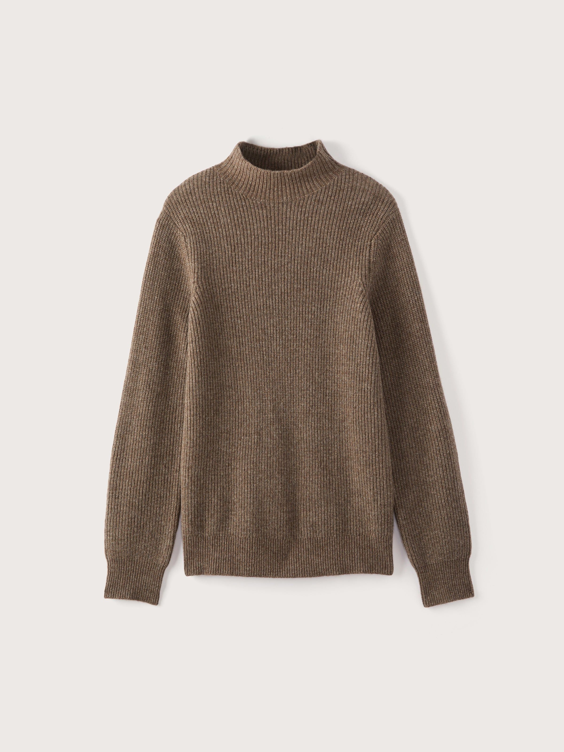 The Mockneck Yak Sweater in Dark Taupe sold by Frank & Oak product image thumbnail 5