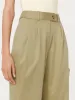 The Mia Wide Balloon Pant in Green Beige sold by Frank & Oak