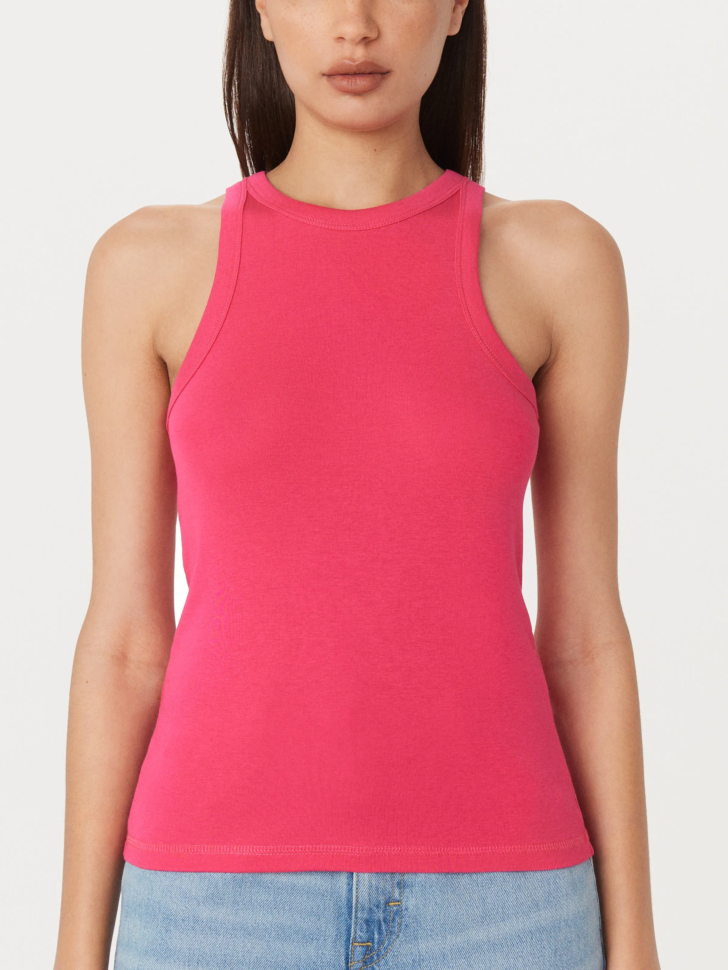 The Essential Tank Top in Fuchsia sold by Frank & Oak product image thumbnail 3