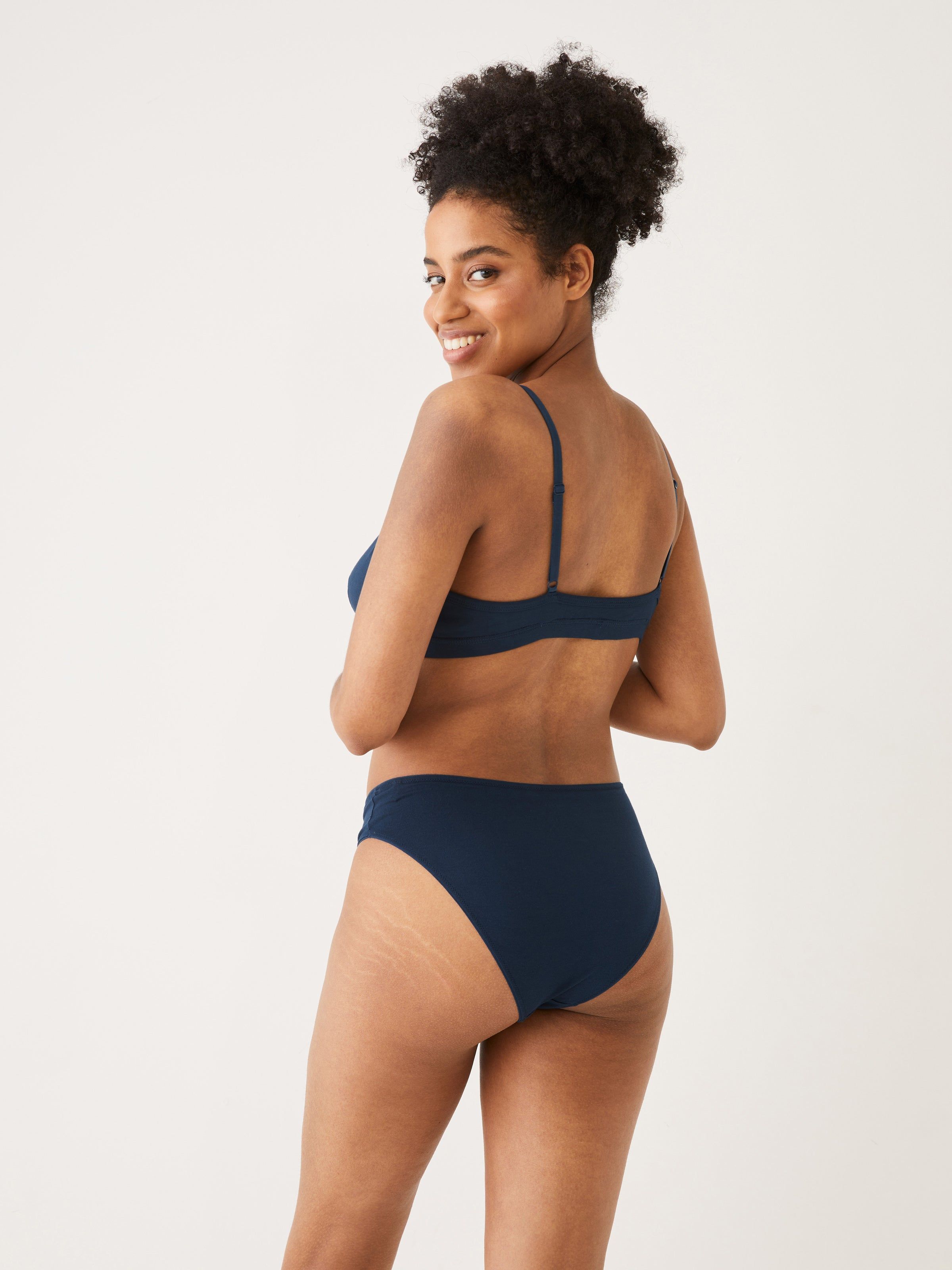 The Fluid Bikini Panty in Dark Blue sold by Frank & Oak product image thumbnail 4