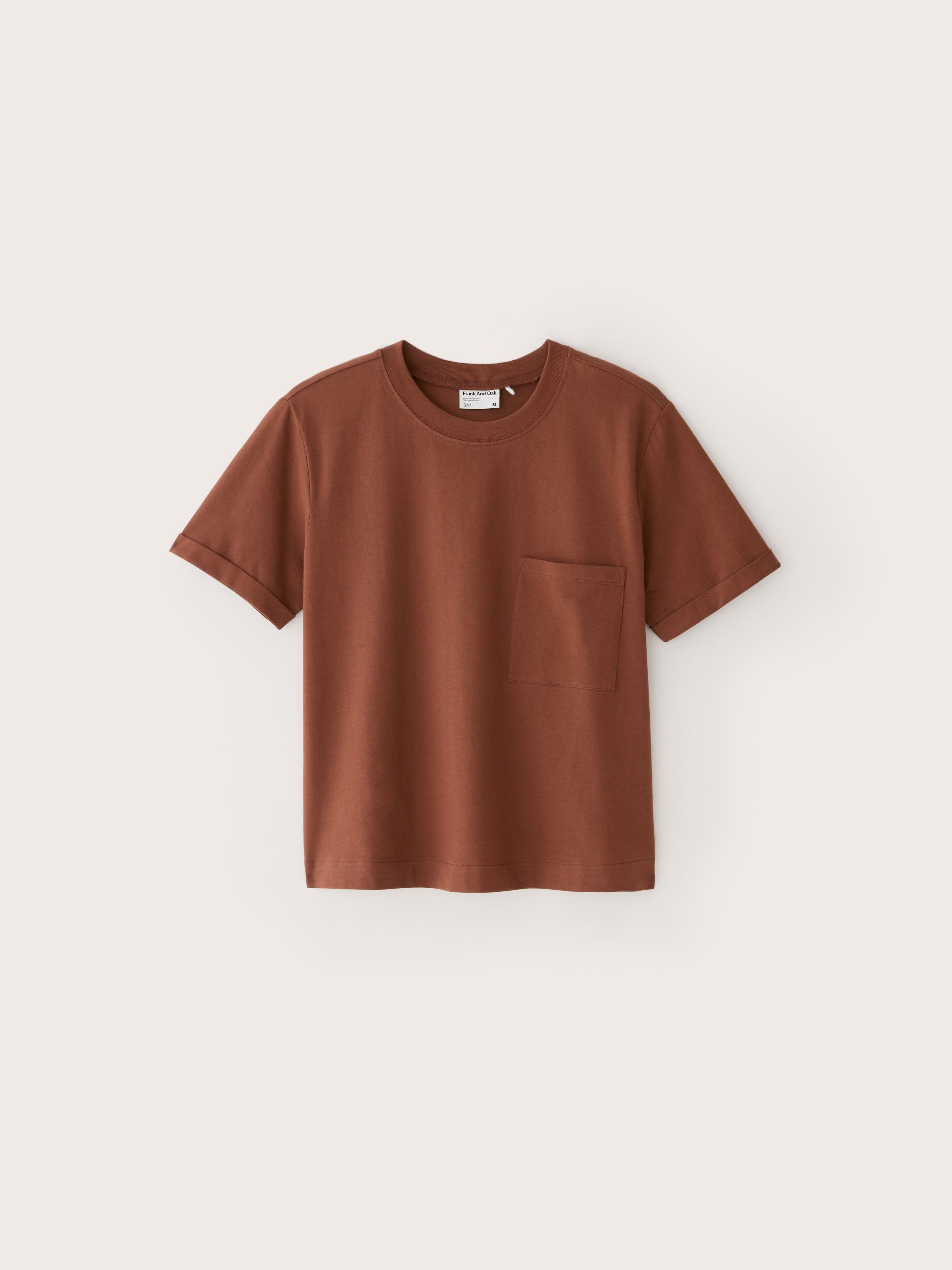The Smooth Tee in Cappuccino sold by Frank & Oak product image thumbnail 5