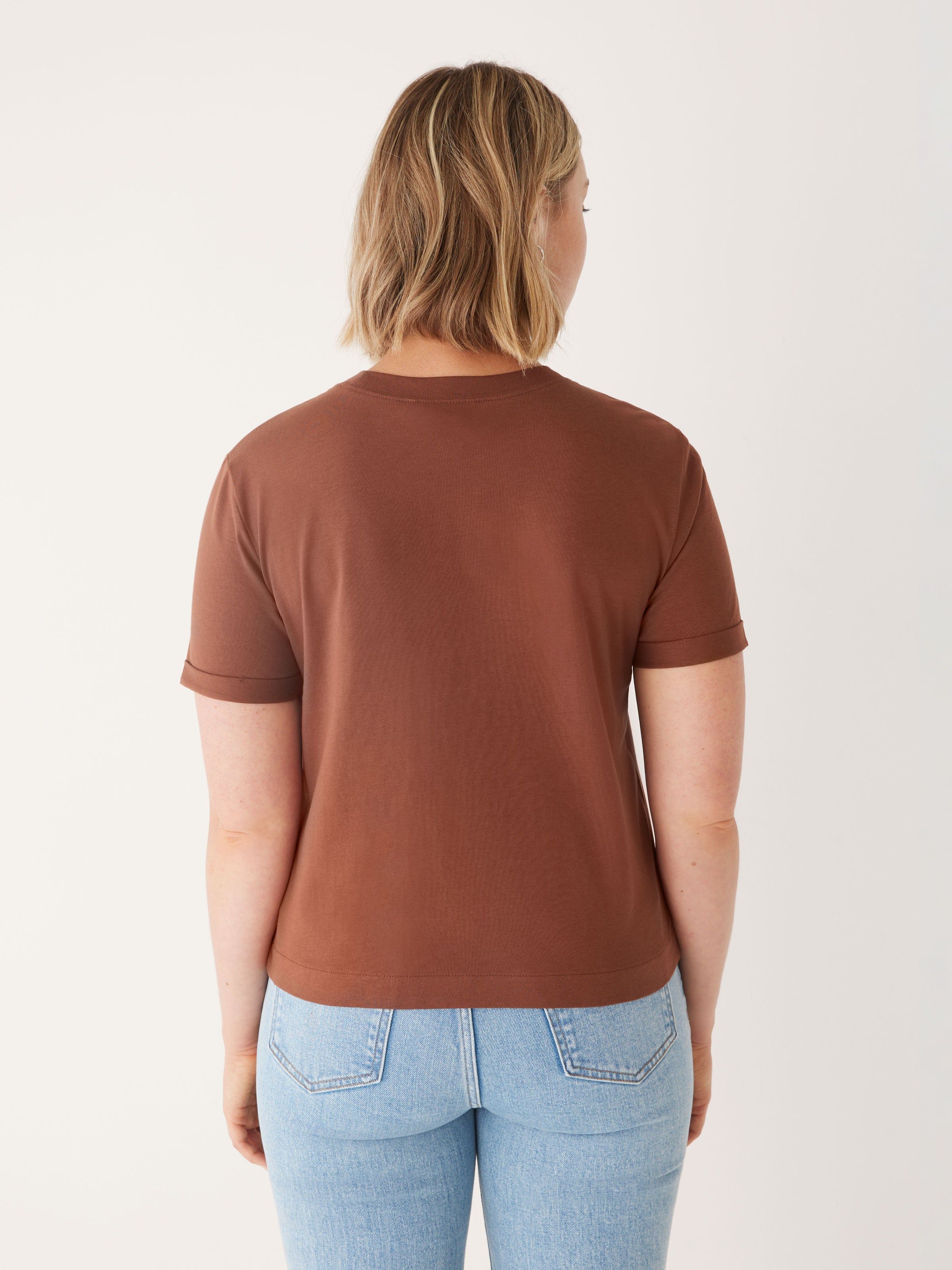 The Smooth Tee in Cappuccino sold by Frank & Oak product image thumbnail 3