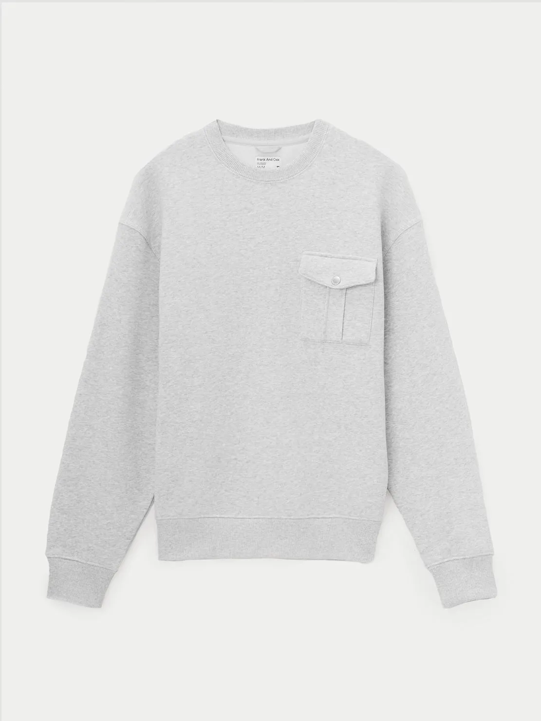 The Utility Fleece Sweatshirt in Light Grey sold by Frank & Oak product image thumbnail 5