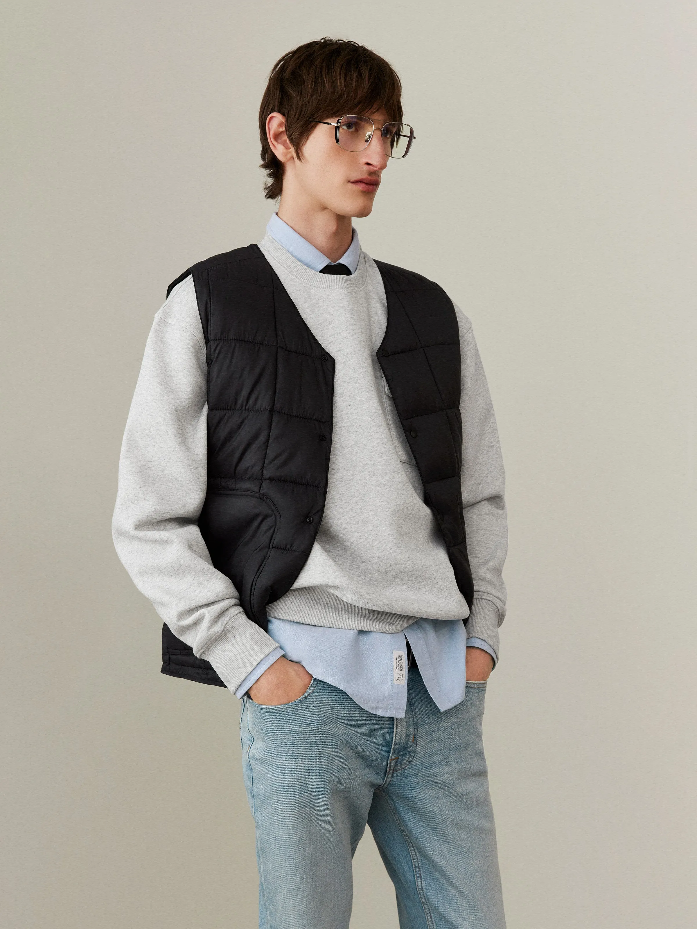 The Aero Quilted Vest in Black sold by Frank & Oak product image thumbnail 2