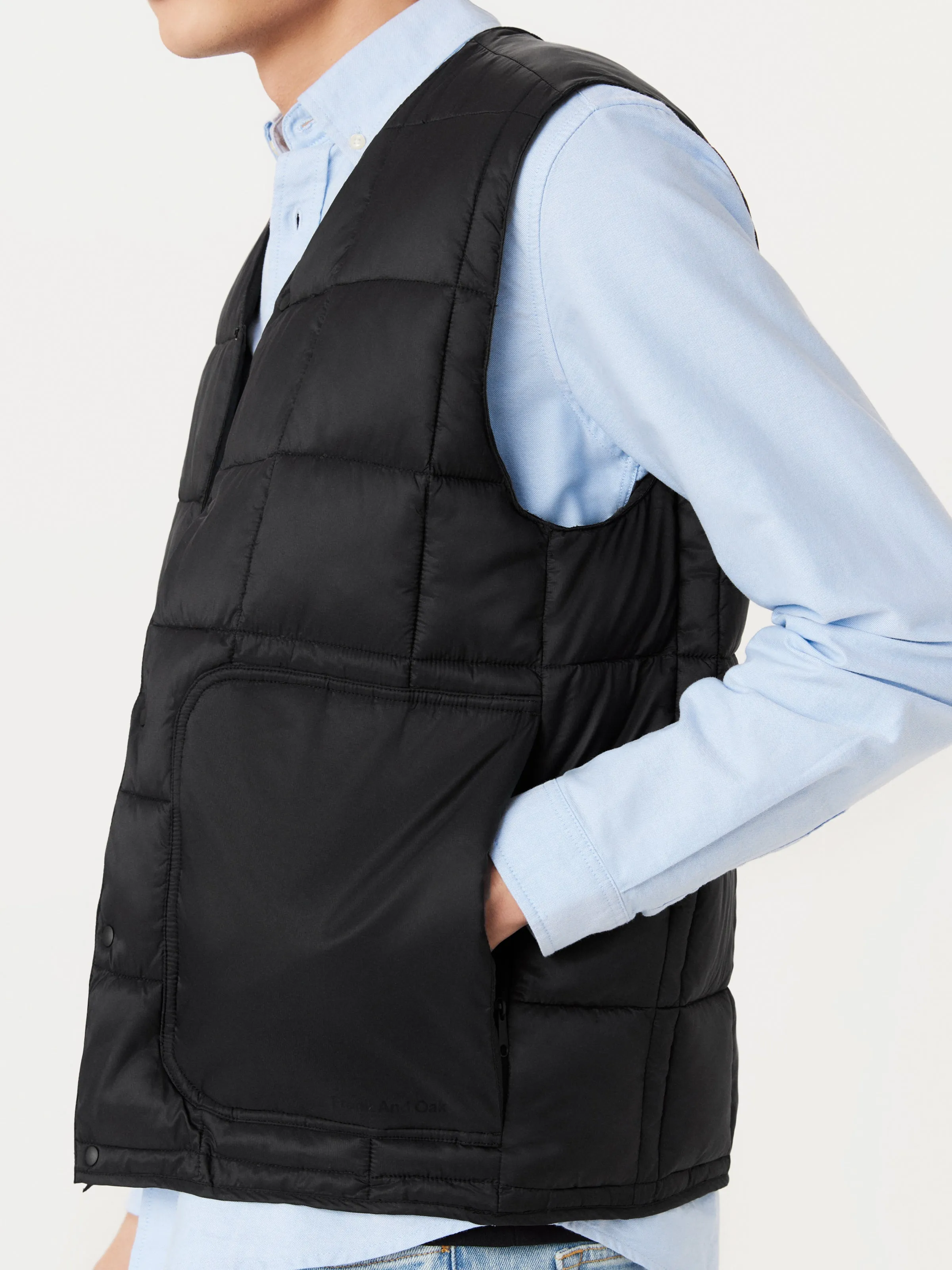 The Aero Quilted Vest in Black sold by Frank & Oak product image thumbnail 3