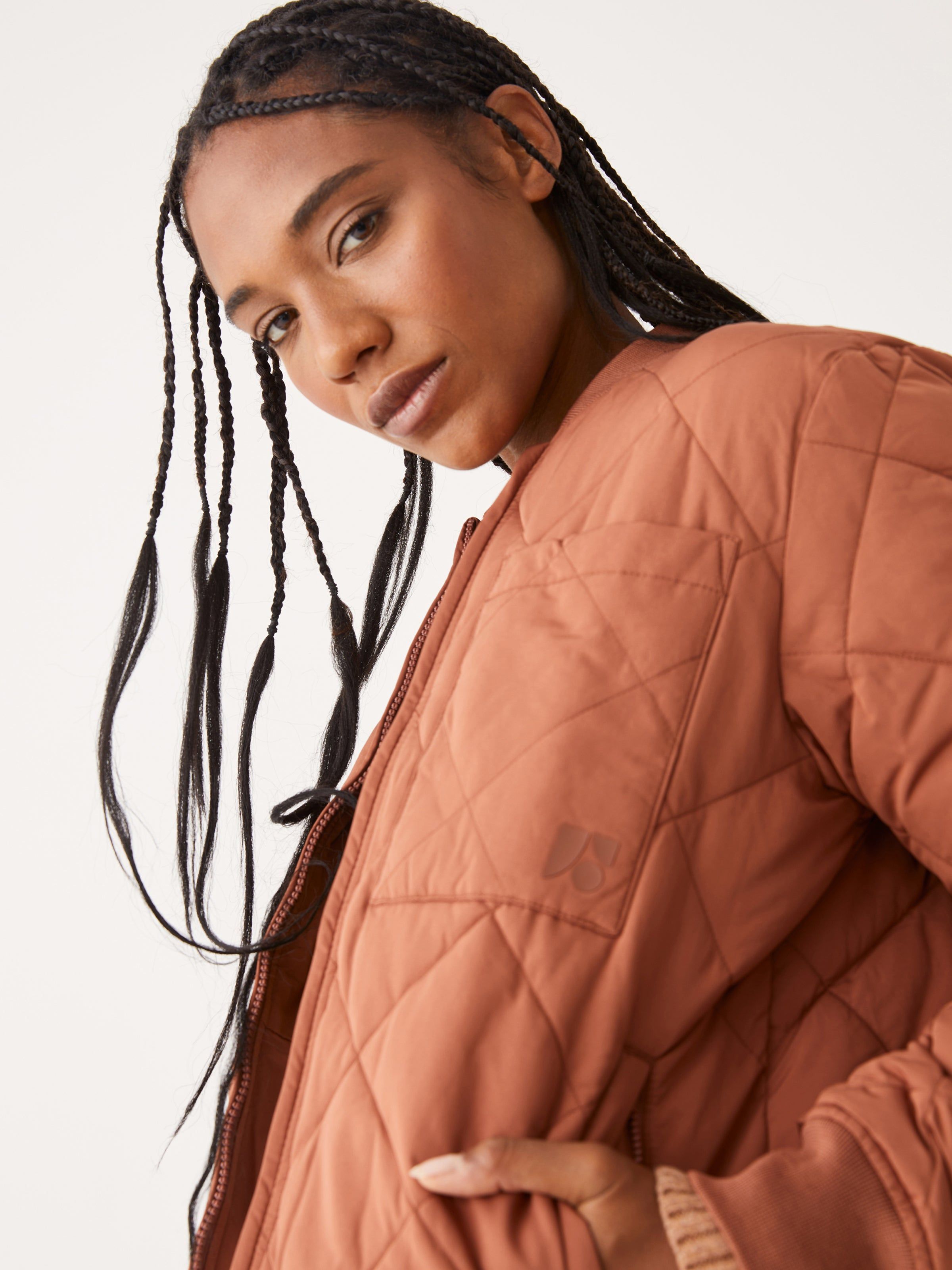 The Skyline Reversible Bomber in Rustic Brown sold by Frank & Oak product image thumbnail 2