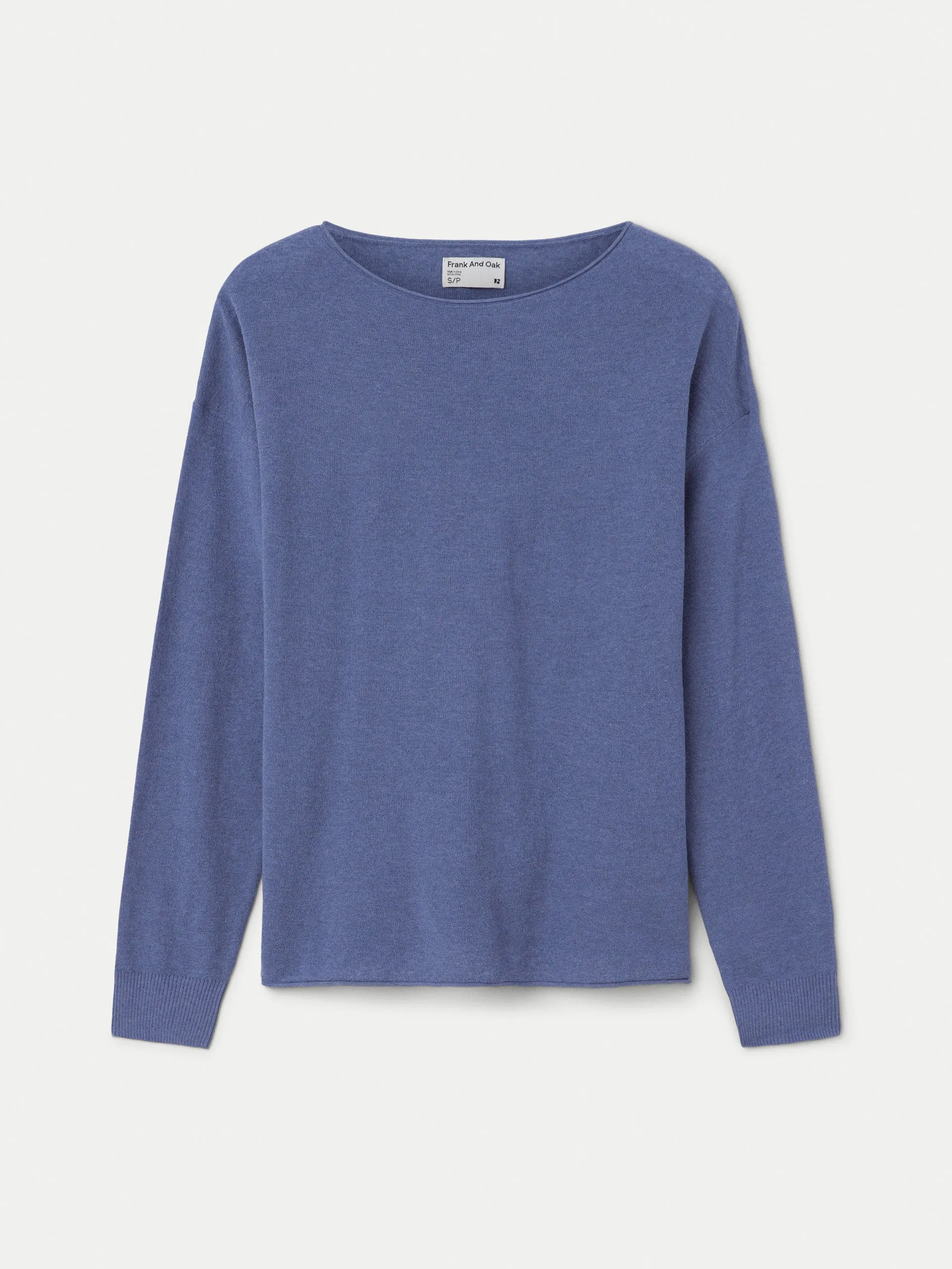 The Lightweight Crewneck Sweater in Cobalt sold by Frank & Oak product image thumbnail 5