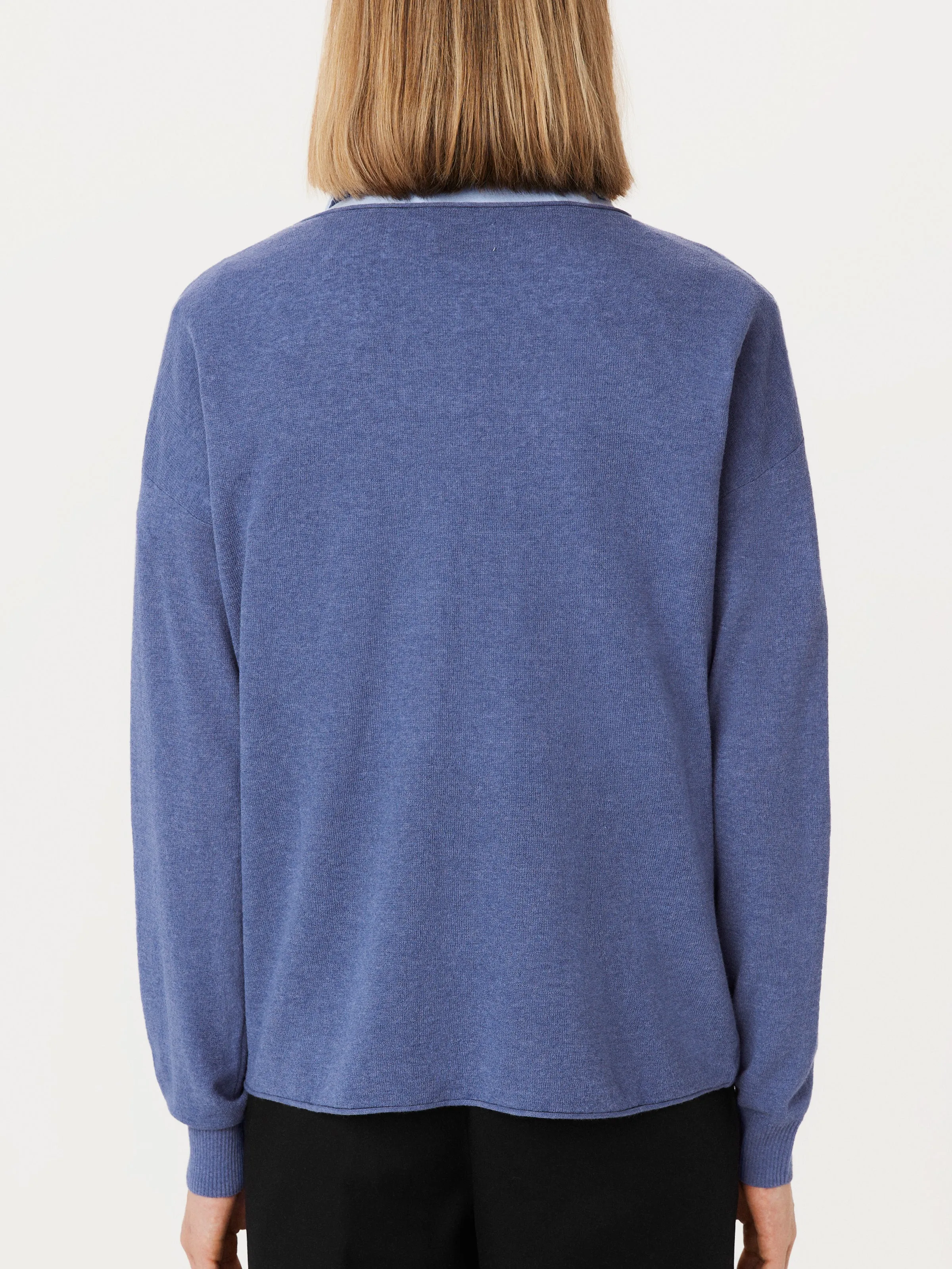 The Lightweight Crewneck Sweater in Cobalt sold by Frank & Oak product image thumbnail 4