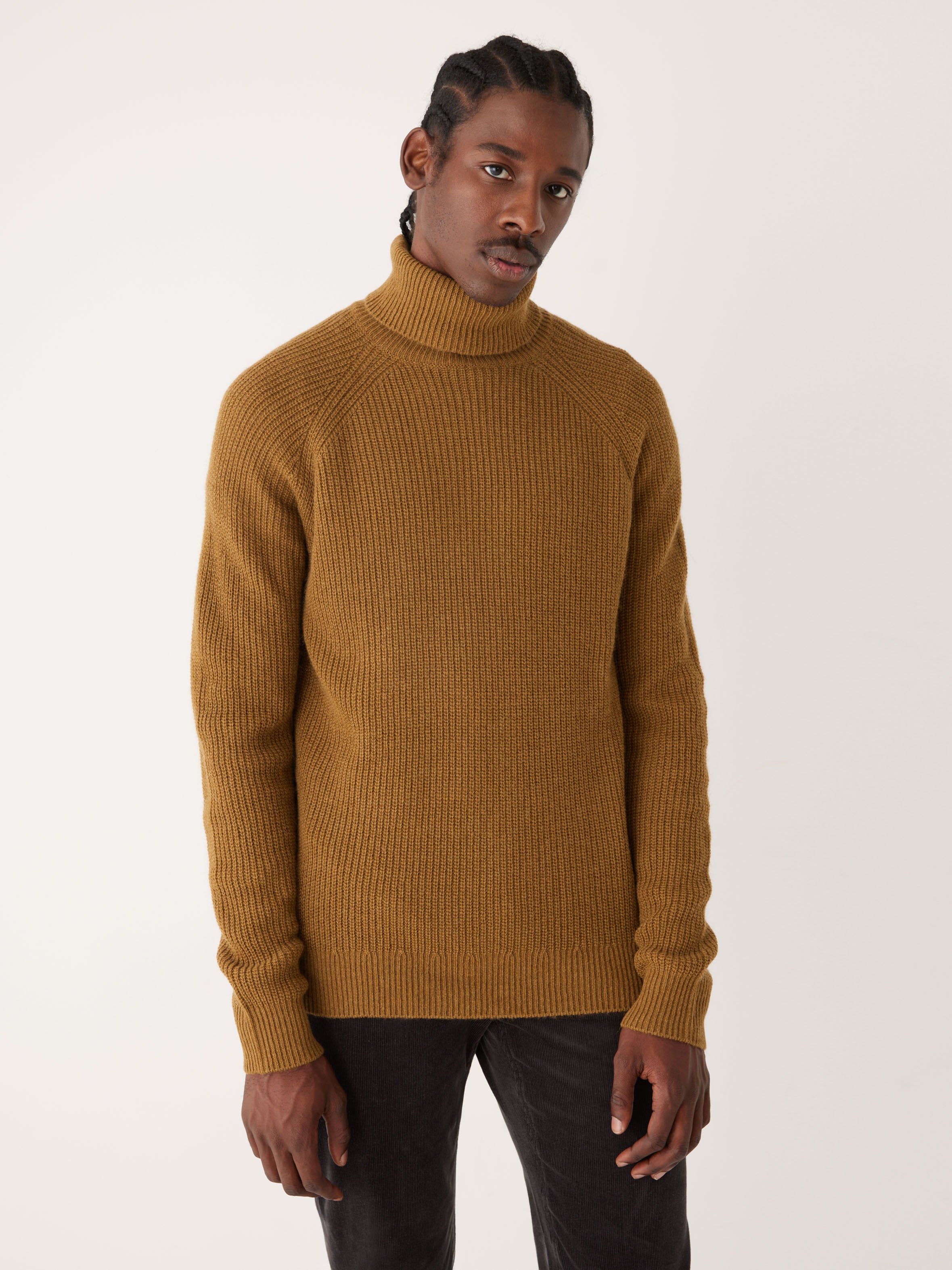 The Turtle Neck Sweater in Burnt Toffee sold by Frank & Oak product image thumbnail 2