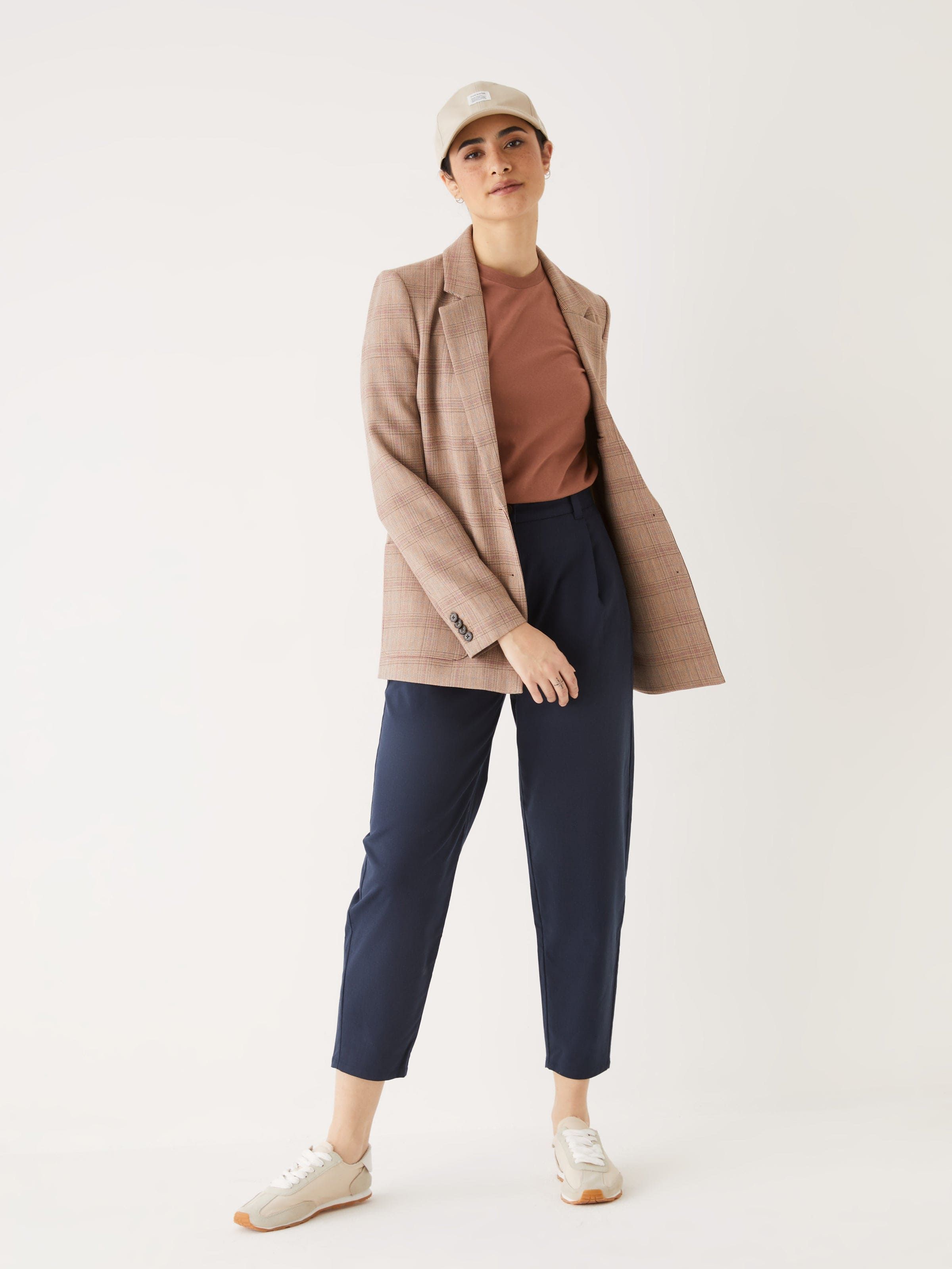 The Amelia Balloon Fit Pant in Navy sold by Frank & Oak product image thumbnail 3