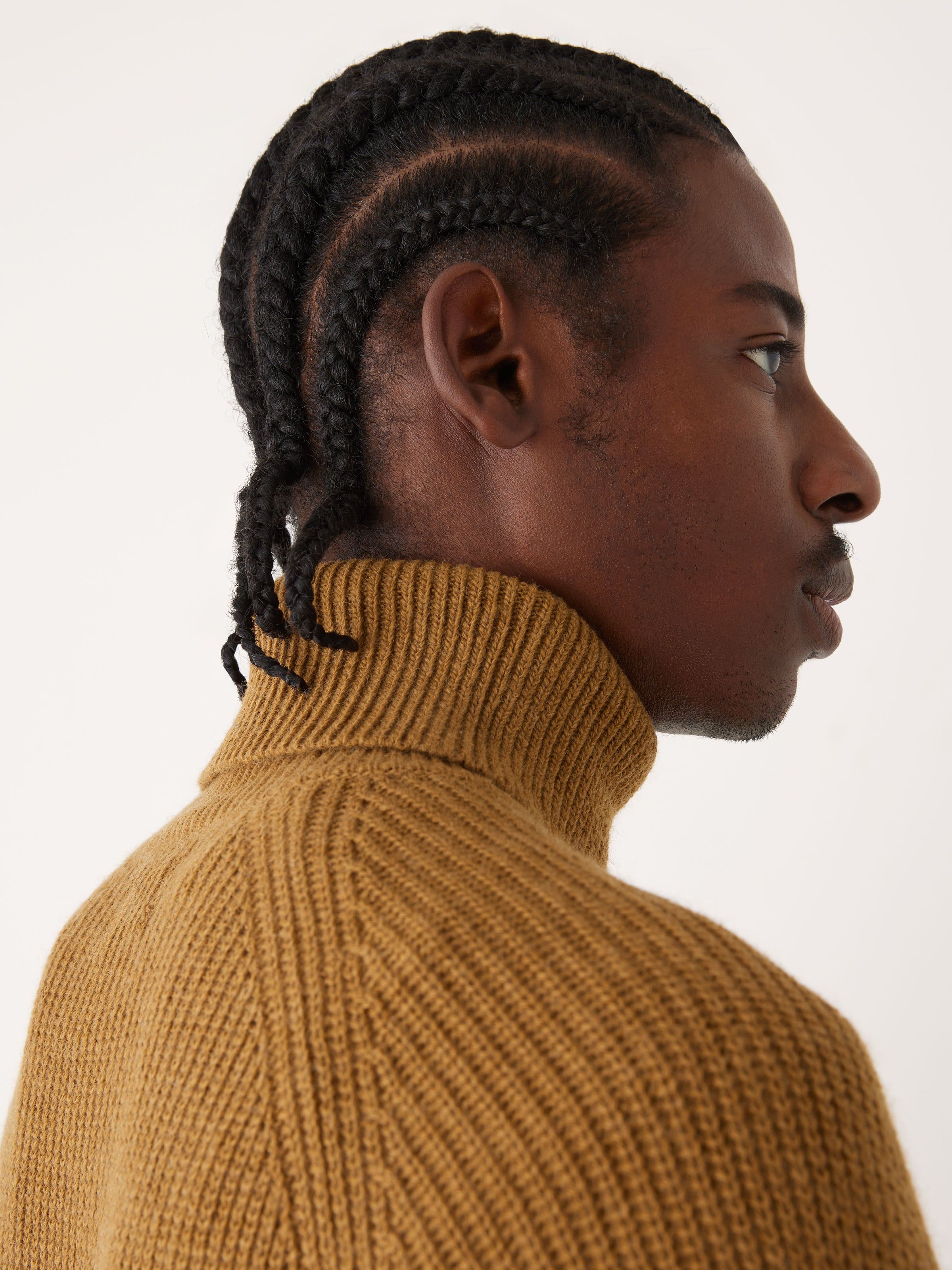 The Turtle Neck Sweater in Burnt Toffee sold by Frank & Oak product image thumbnail 4