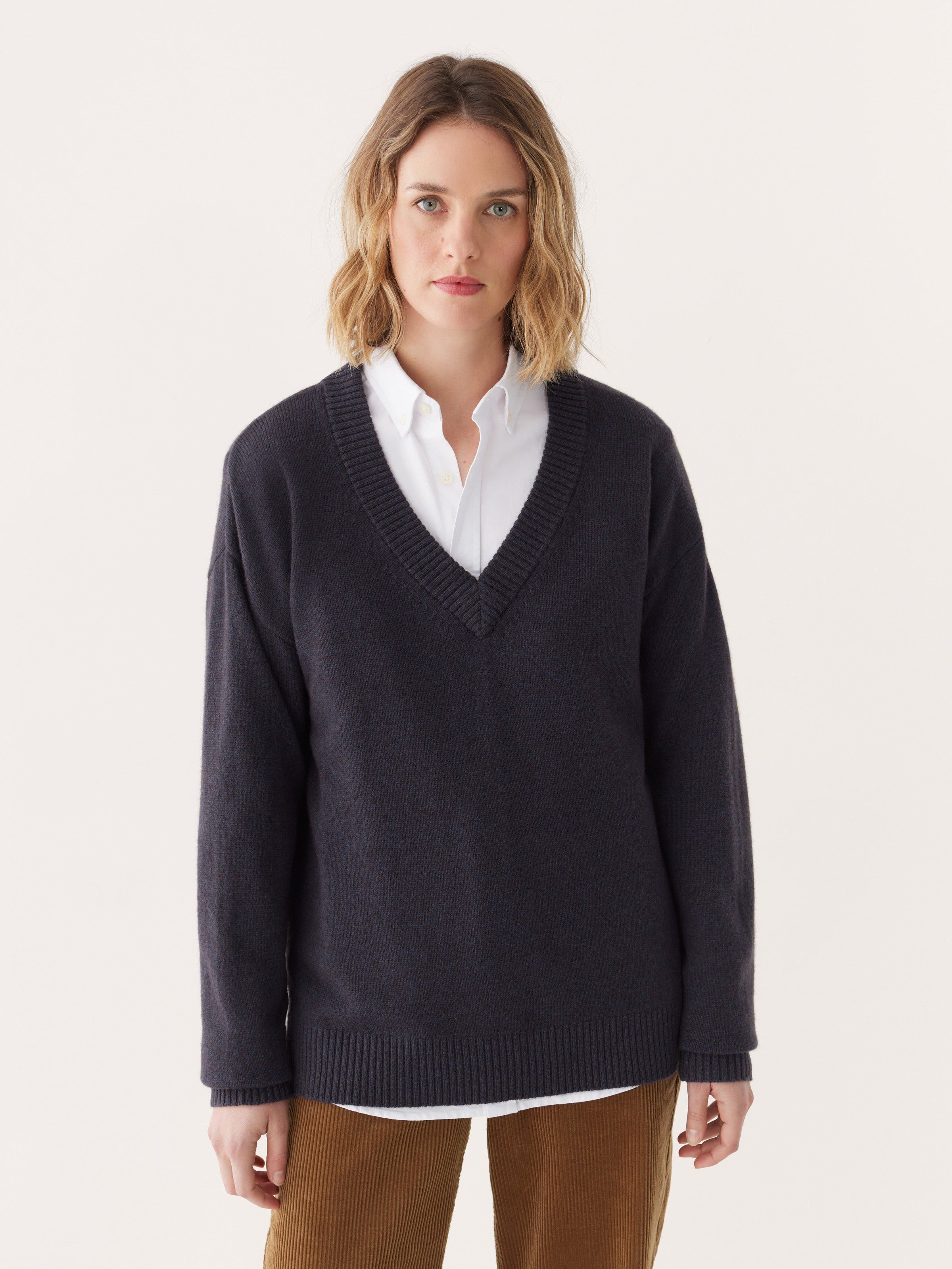 The Yak Wool Tunic Sweater in Navy sold by Frank & Oak product image thumbnail 3