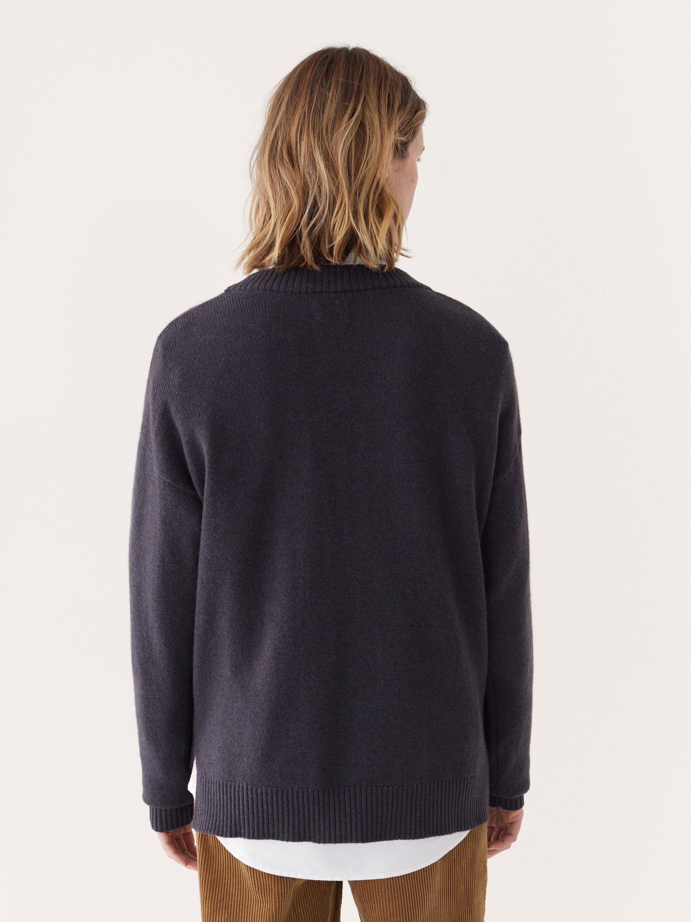 The Yak Wool Tunic Sweater in Navy sold by Frank & Oak product image thumbnail 4