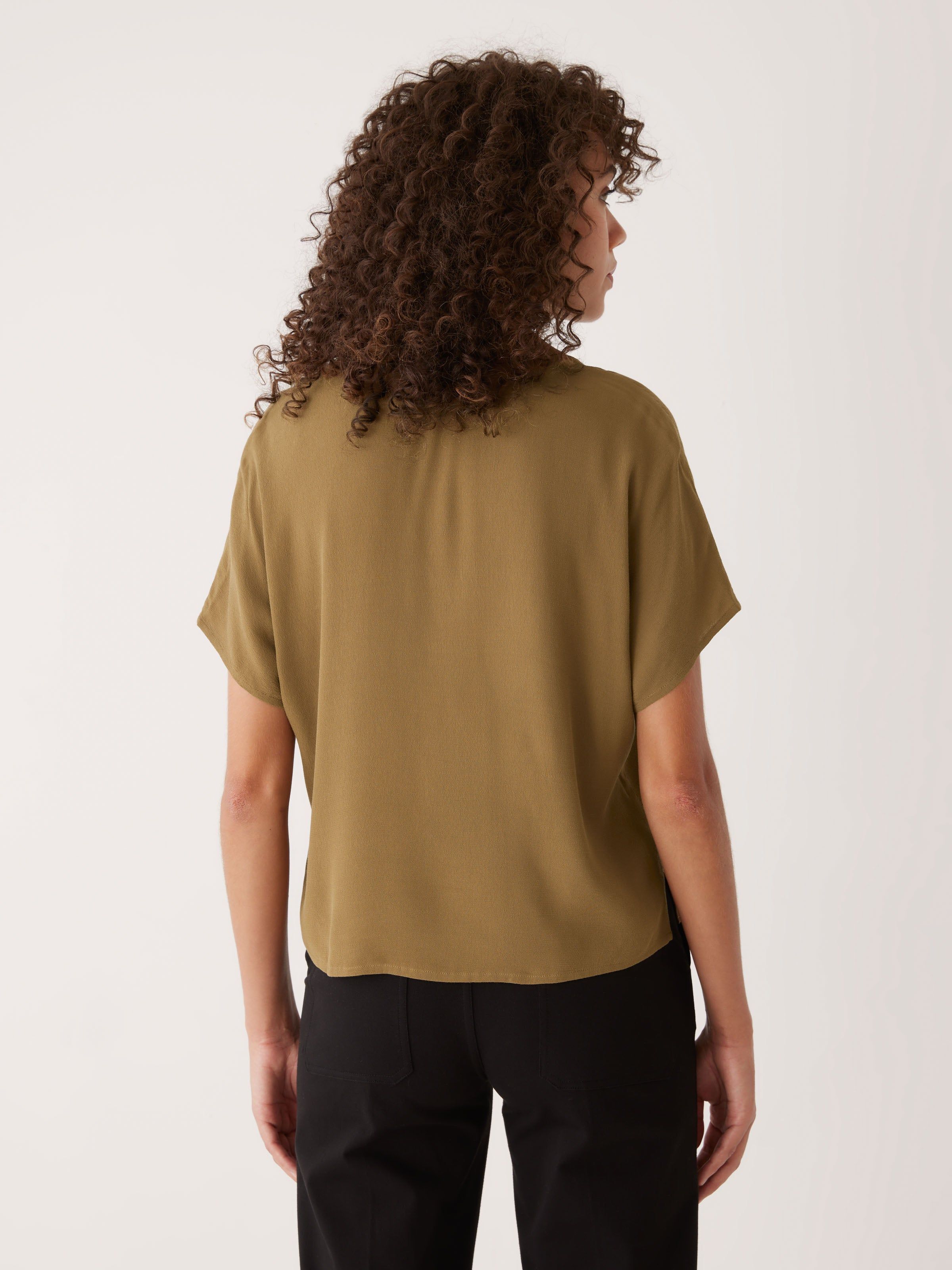 The Camp Collar Blouse in Amber Brown sold by Frank & Oak product image thumbnail 3