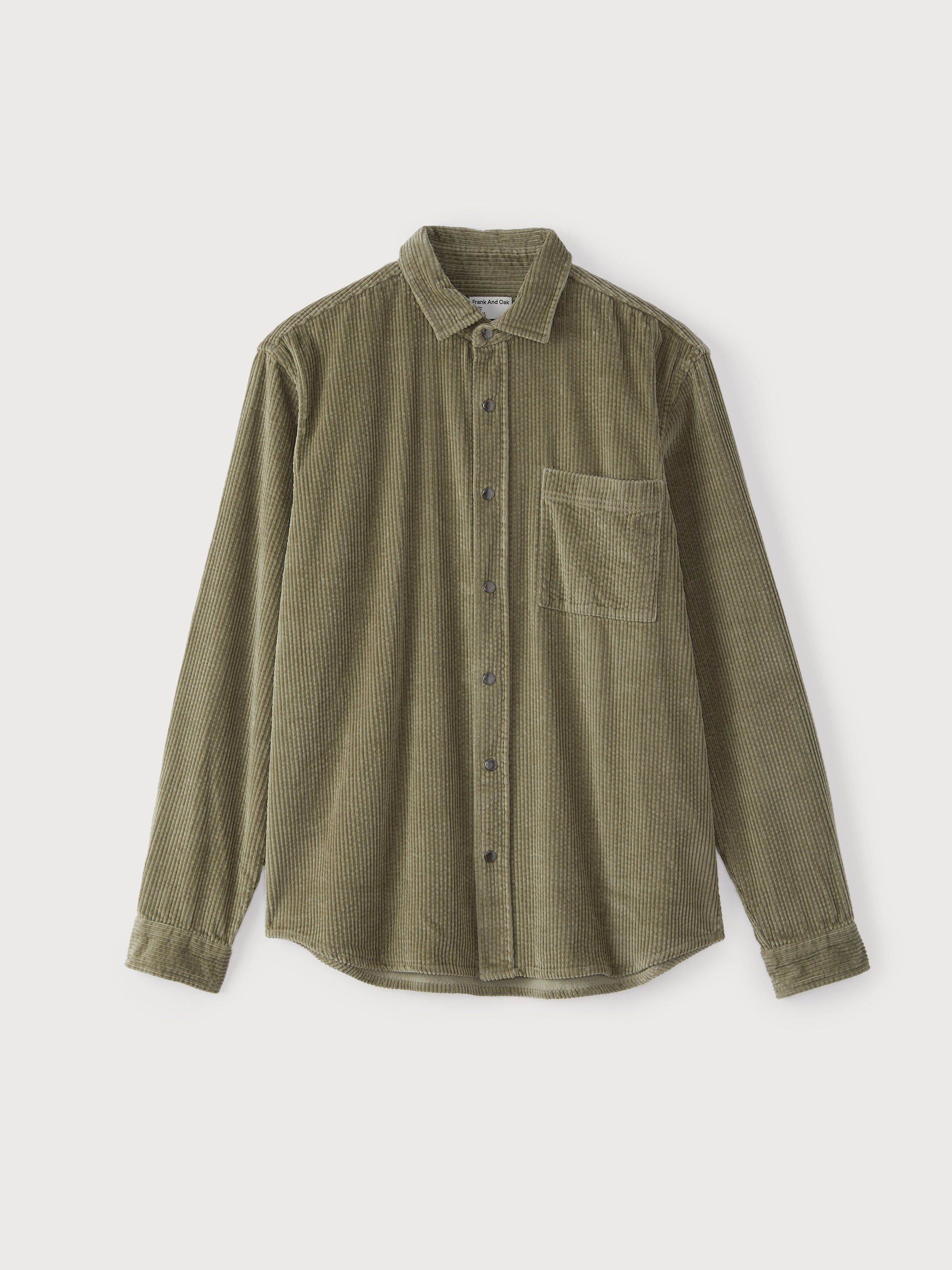 The Corduroy Shirt in Lichen Green sold by Frank & Oak product image thumbnail 4